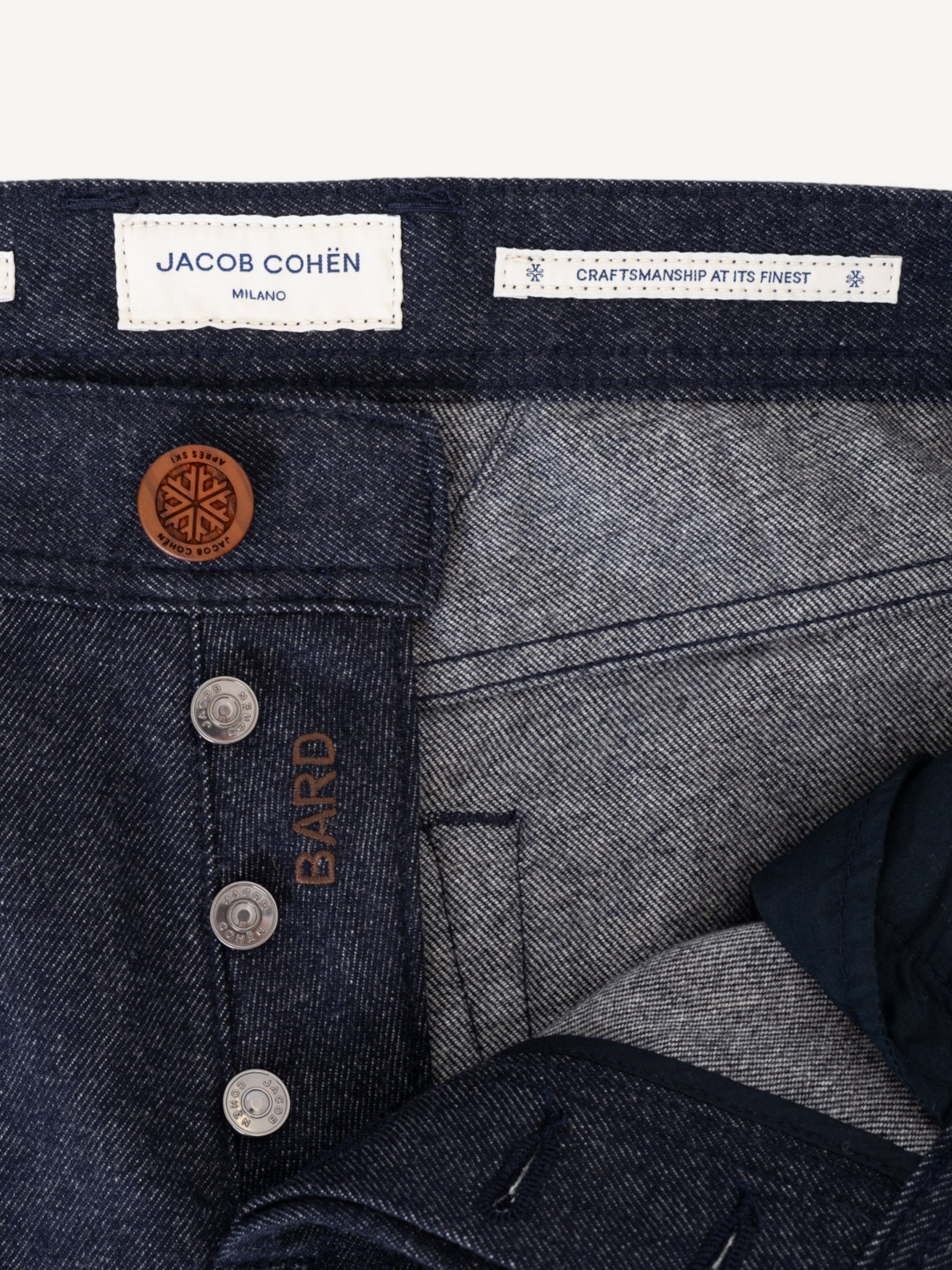 Bard Cashmere Slim-Fit Jeans - Donkerblauw