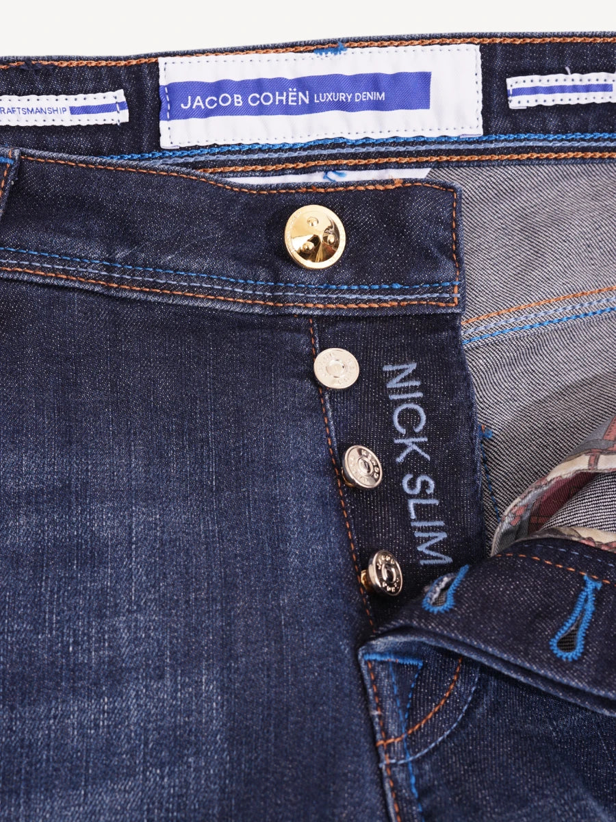 Nick Slim Jeans - Donkerblauw