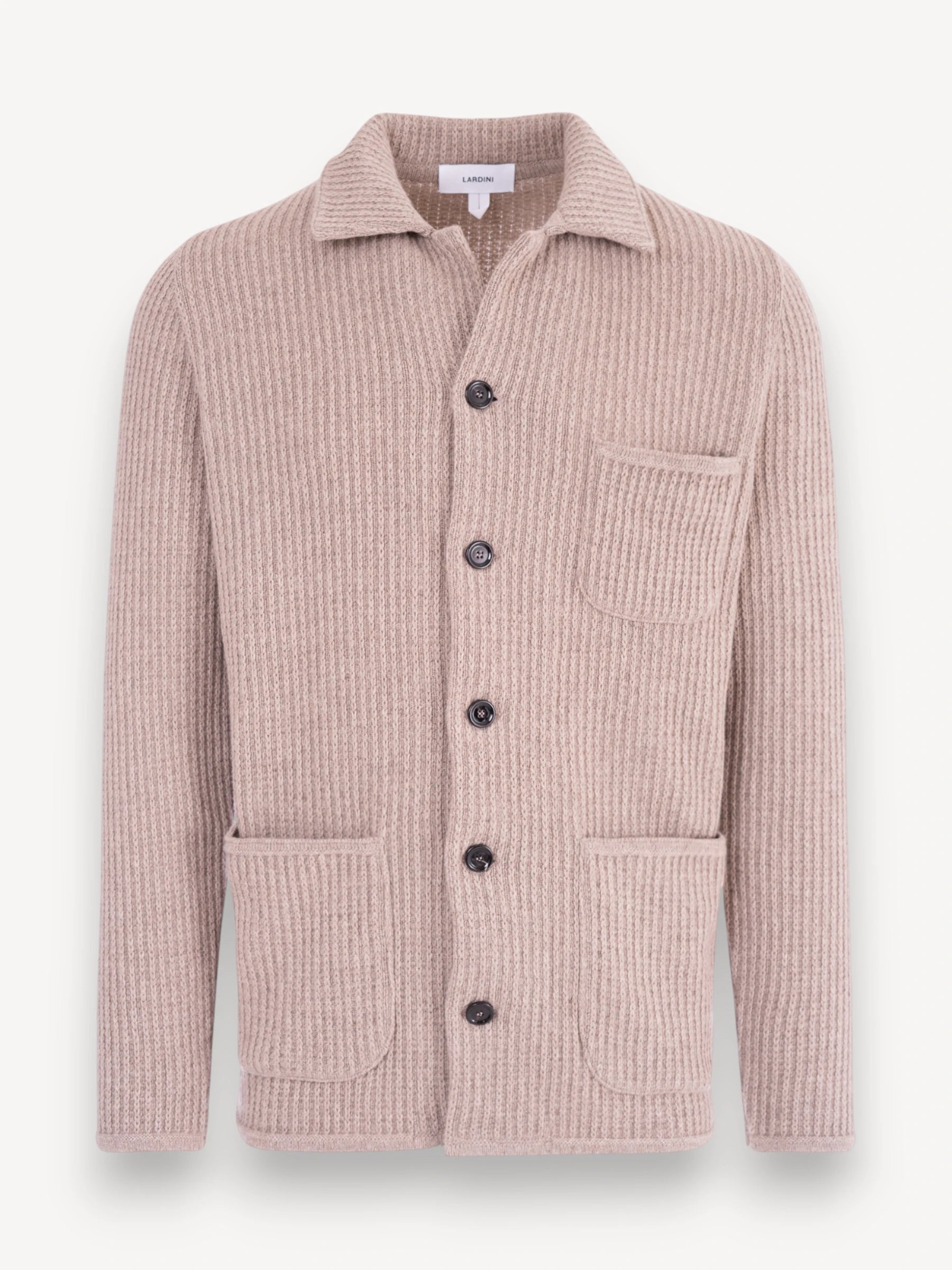 Knitted Overshirt - Lichtbruin