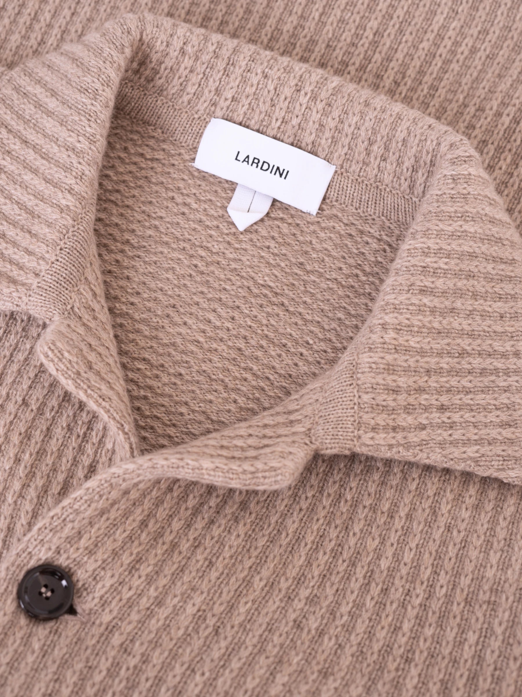 Knitted Overshirt - Lichtbruin