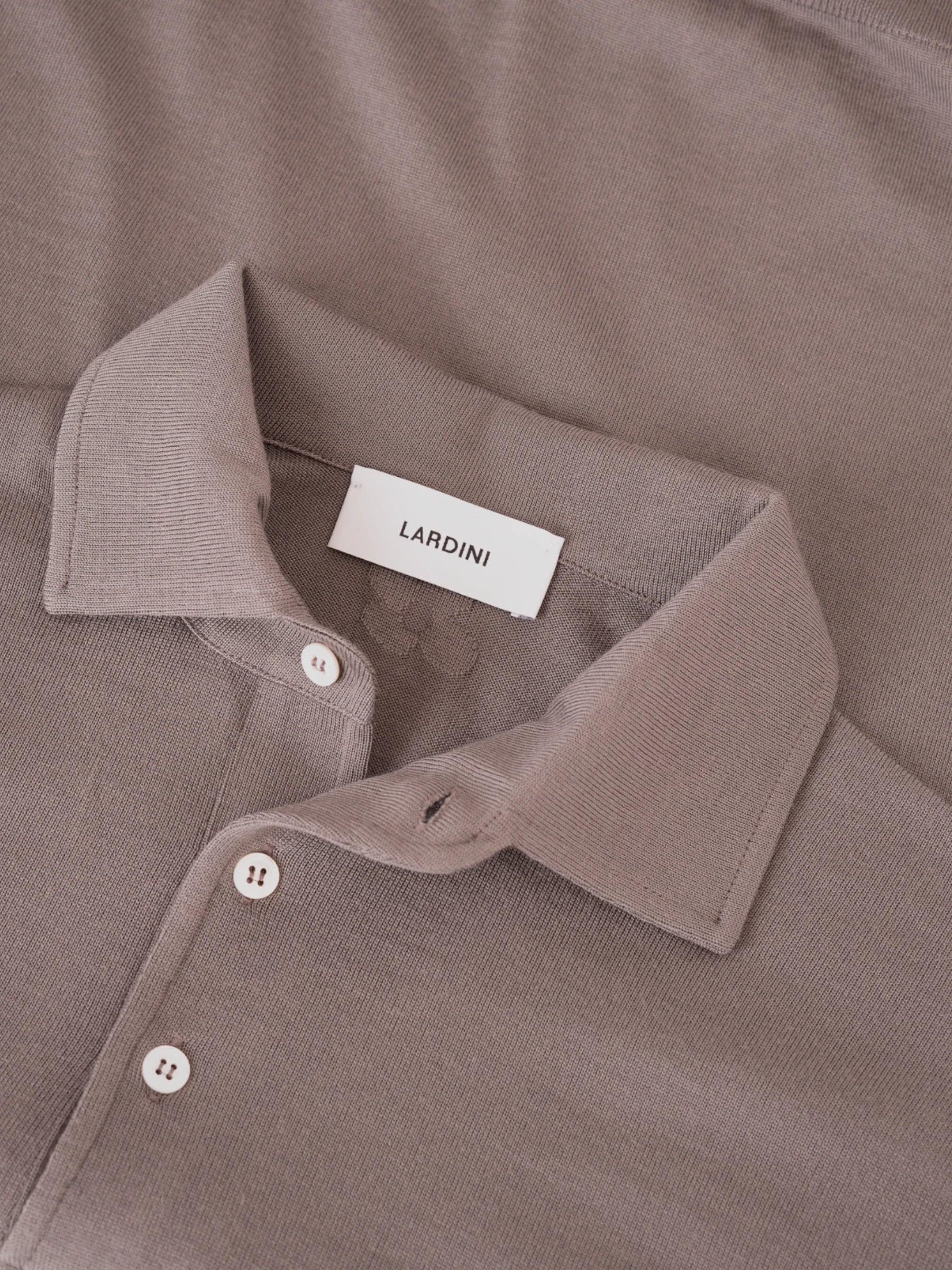 Longsleeve Polo - Taupe