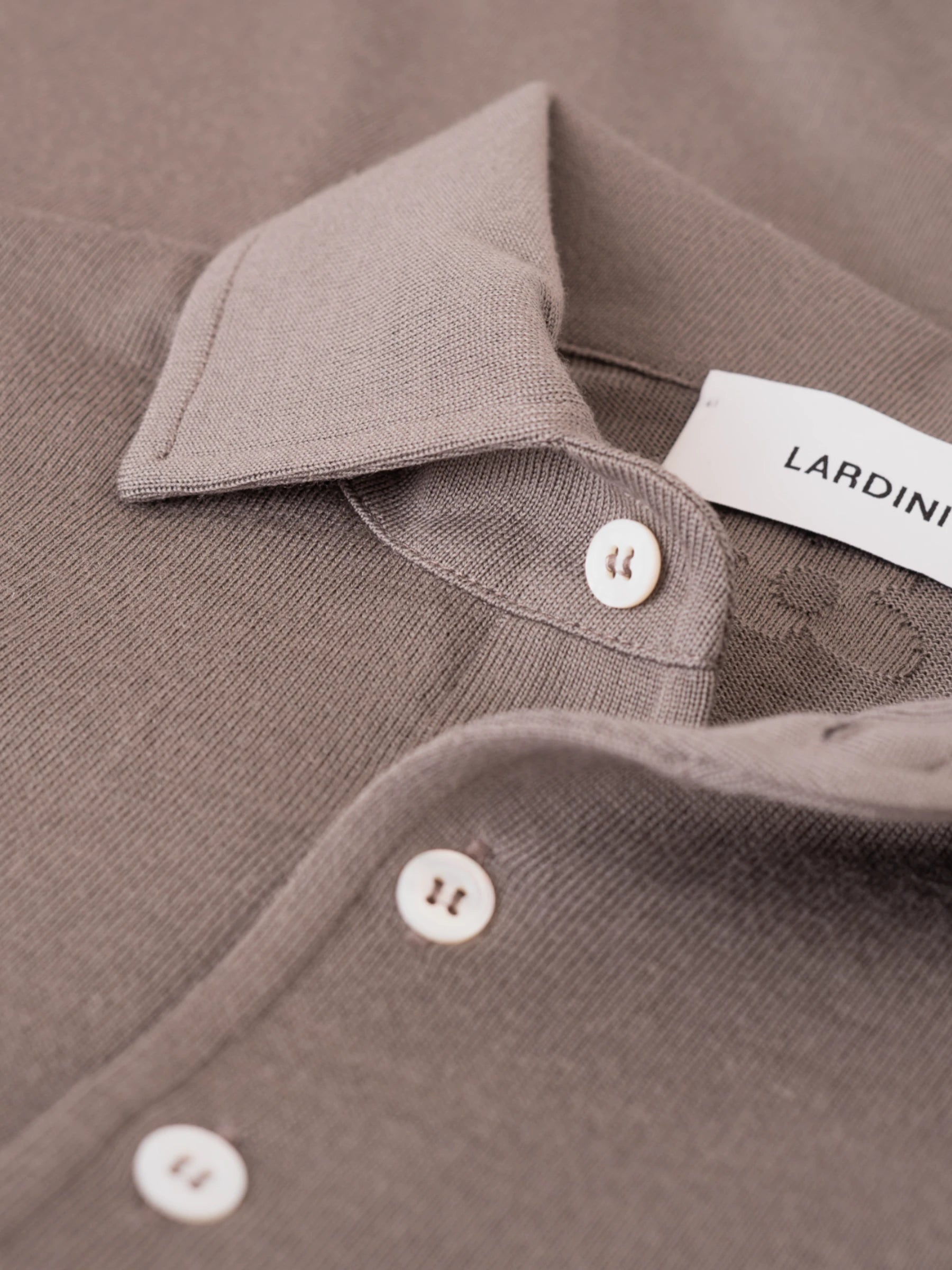 Longsleeve Polo - Taupe