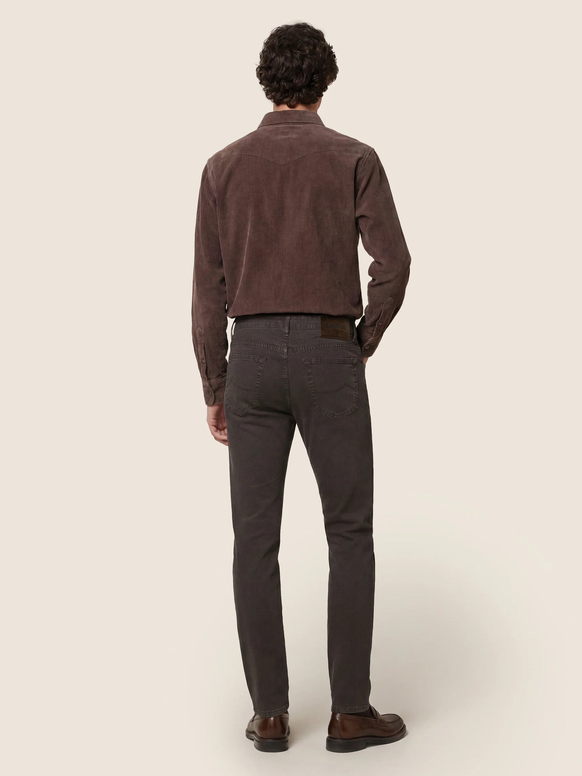Bard 5 Pocket Slim-Fit Broek JUM QE004 036 S4216 TN - Donkerbruin