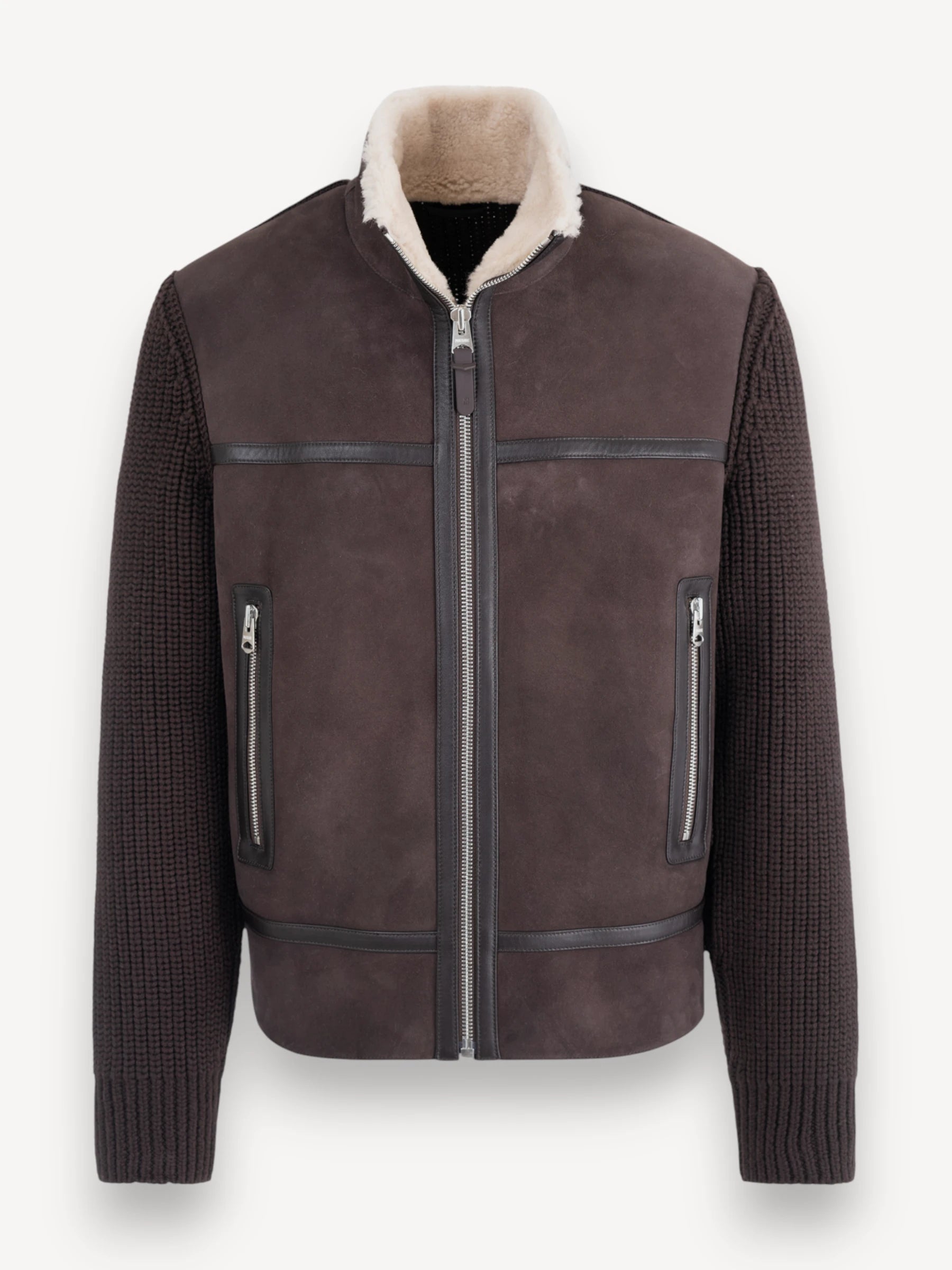 Jonathan Shearling Jacket - Donkerbruin