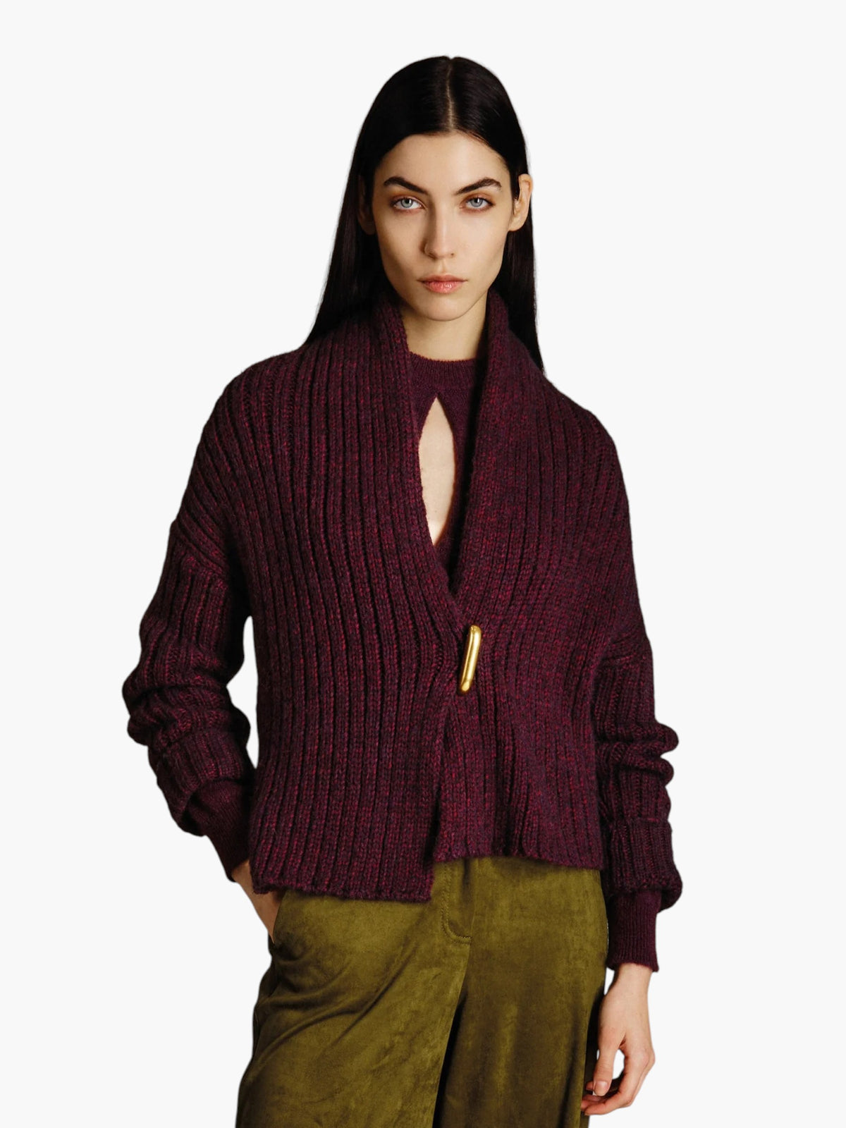 Nenette Cardigan  - Bordauxrood