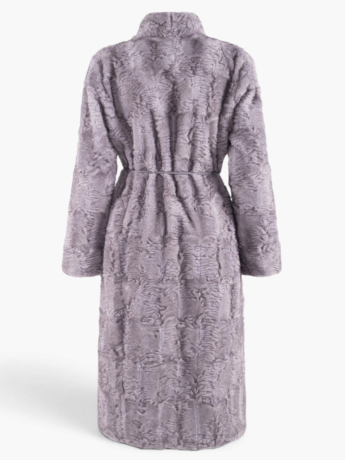 Nenette Reversible fake fur Mantel  - Lichtgrijs