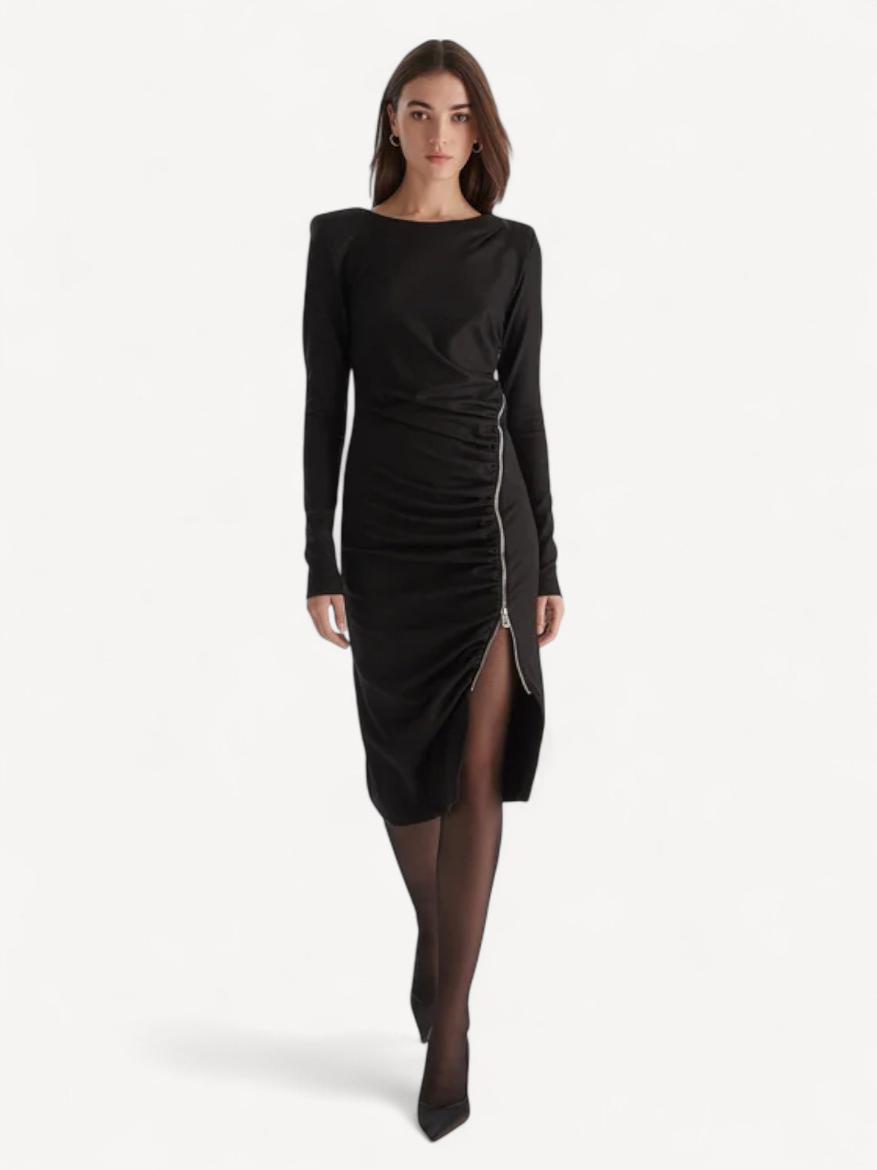 Midi Dress - Zwart