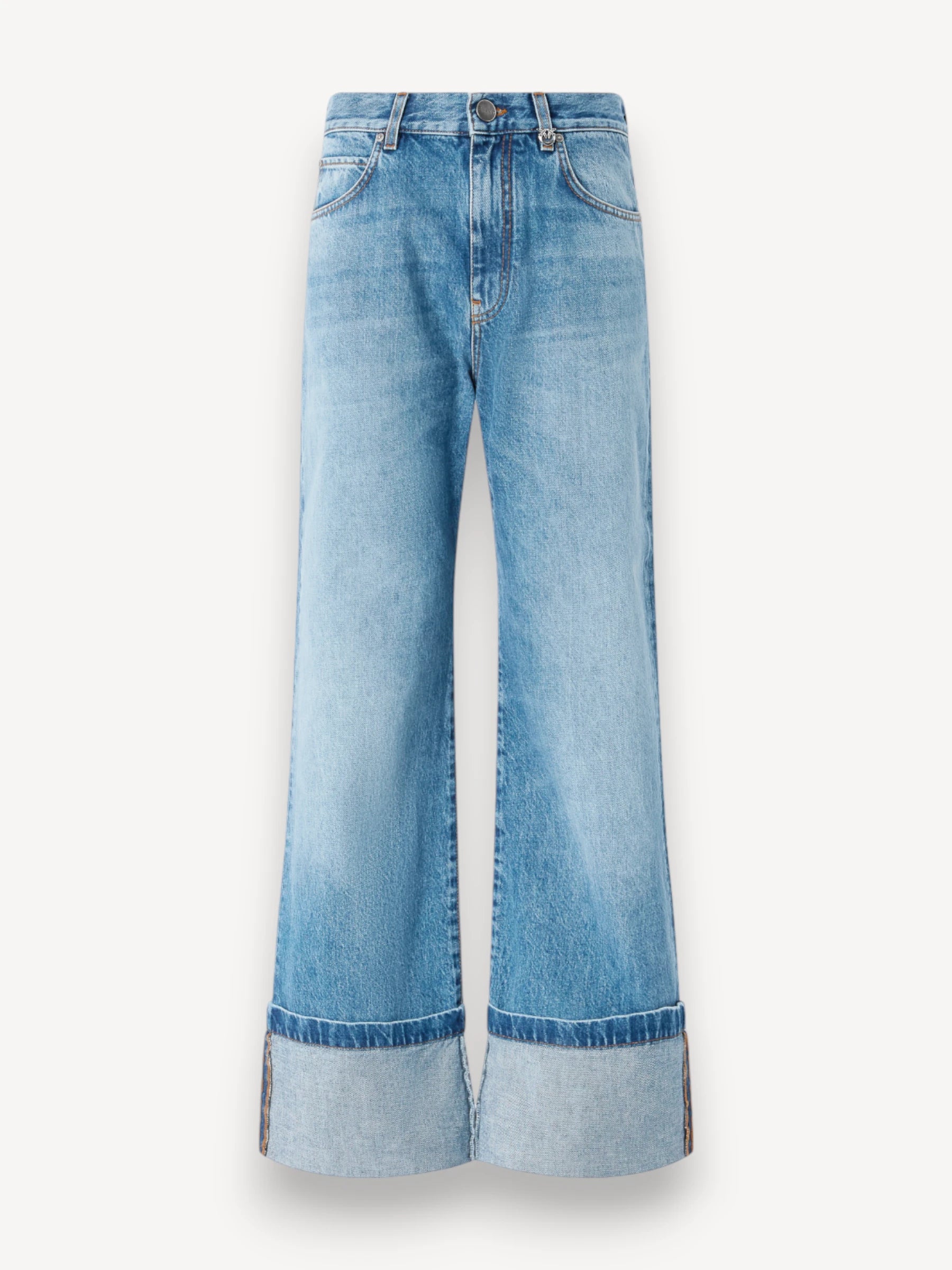 Wide Leg Vintage Jeans - Blauw