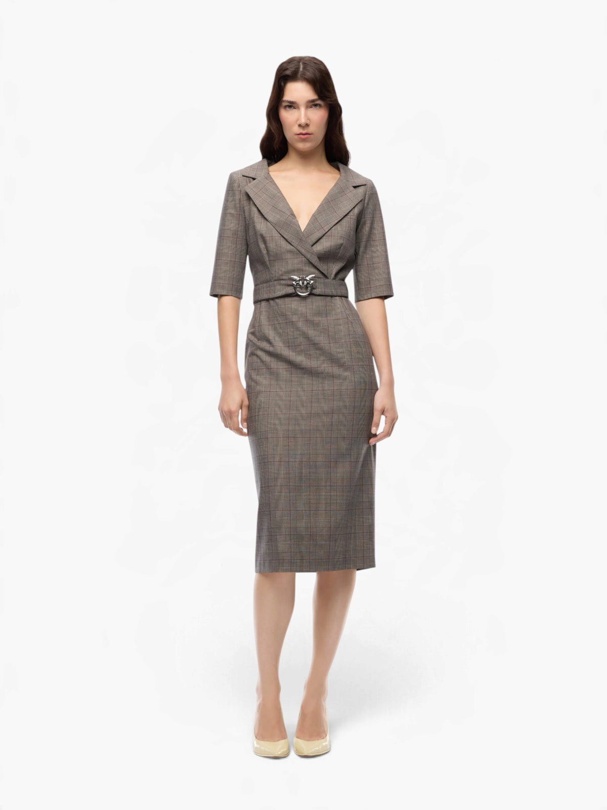 PINKO Dress - Beige geruit