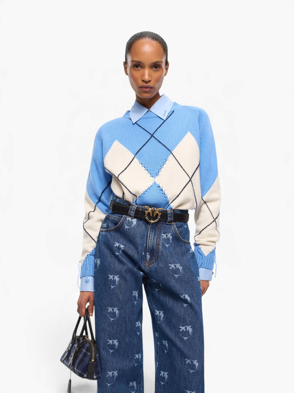 PINKO Berna Pull Trui - Lichtblauw