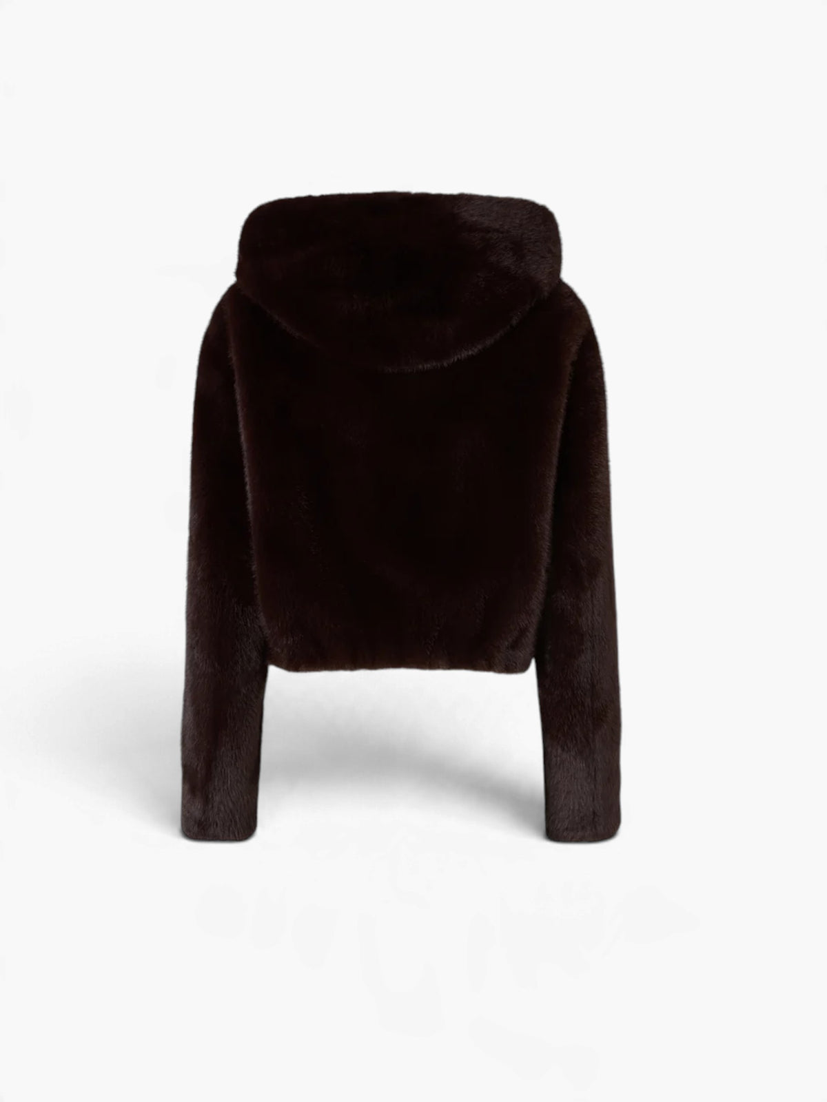 PINKO Fake Fur Jack - Black Coffee