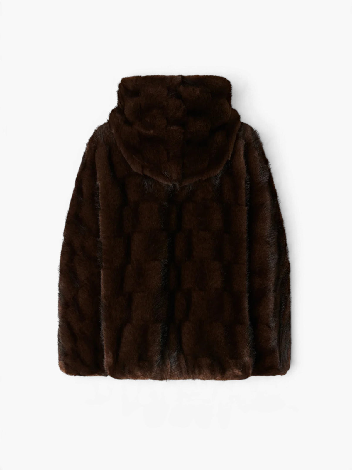 PINKO Fake Fur Jack - Coffee Bean