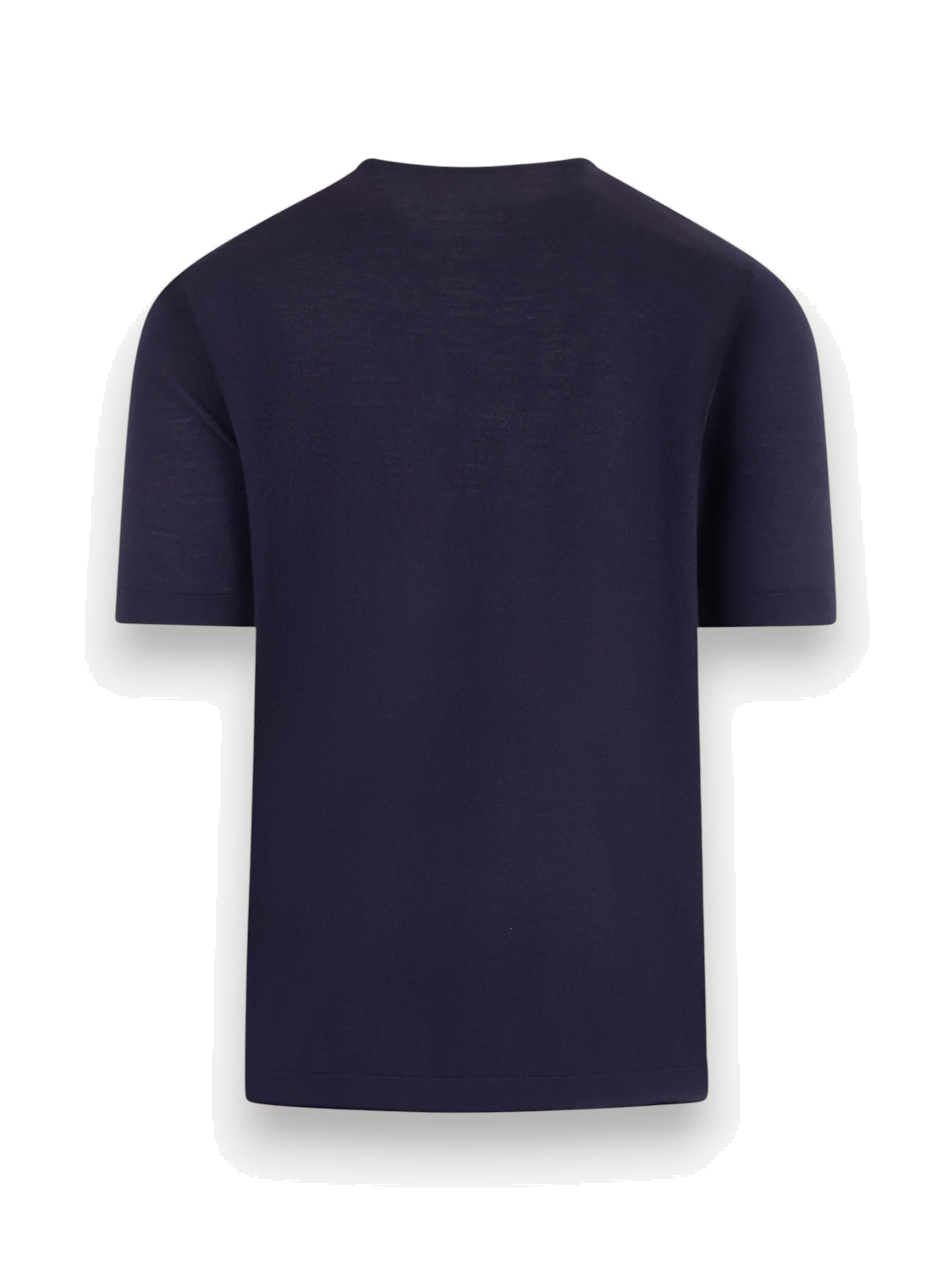 140's Silk Cashmere T-Shirt - Navy