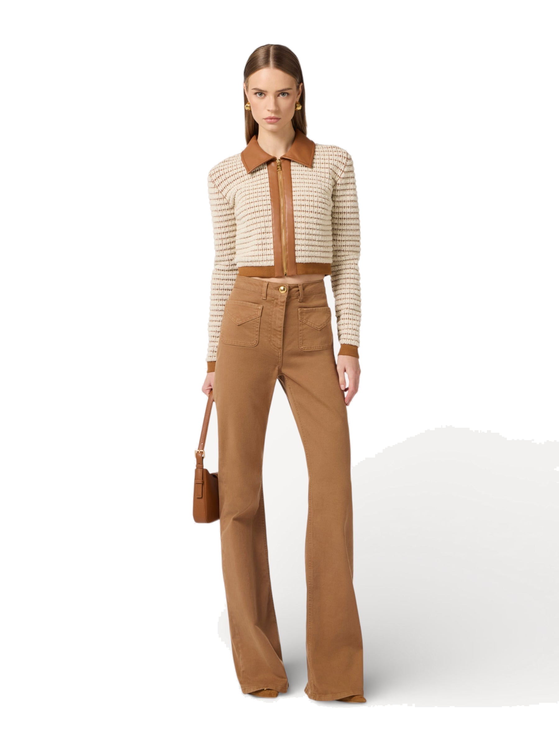 Bell-Bottom Jeans - Bruin