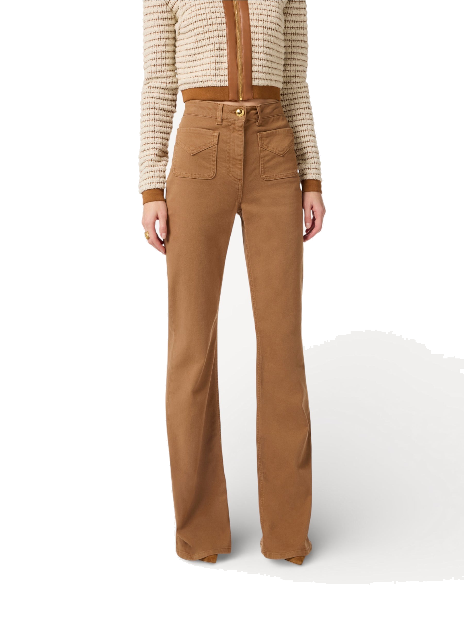 Bell-Bottom Jeans - Bruin