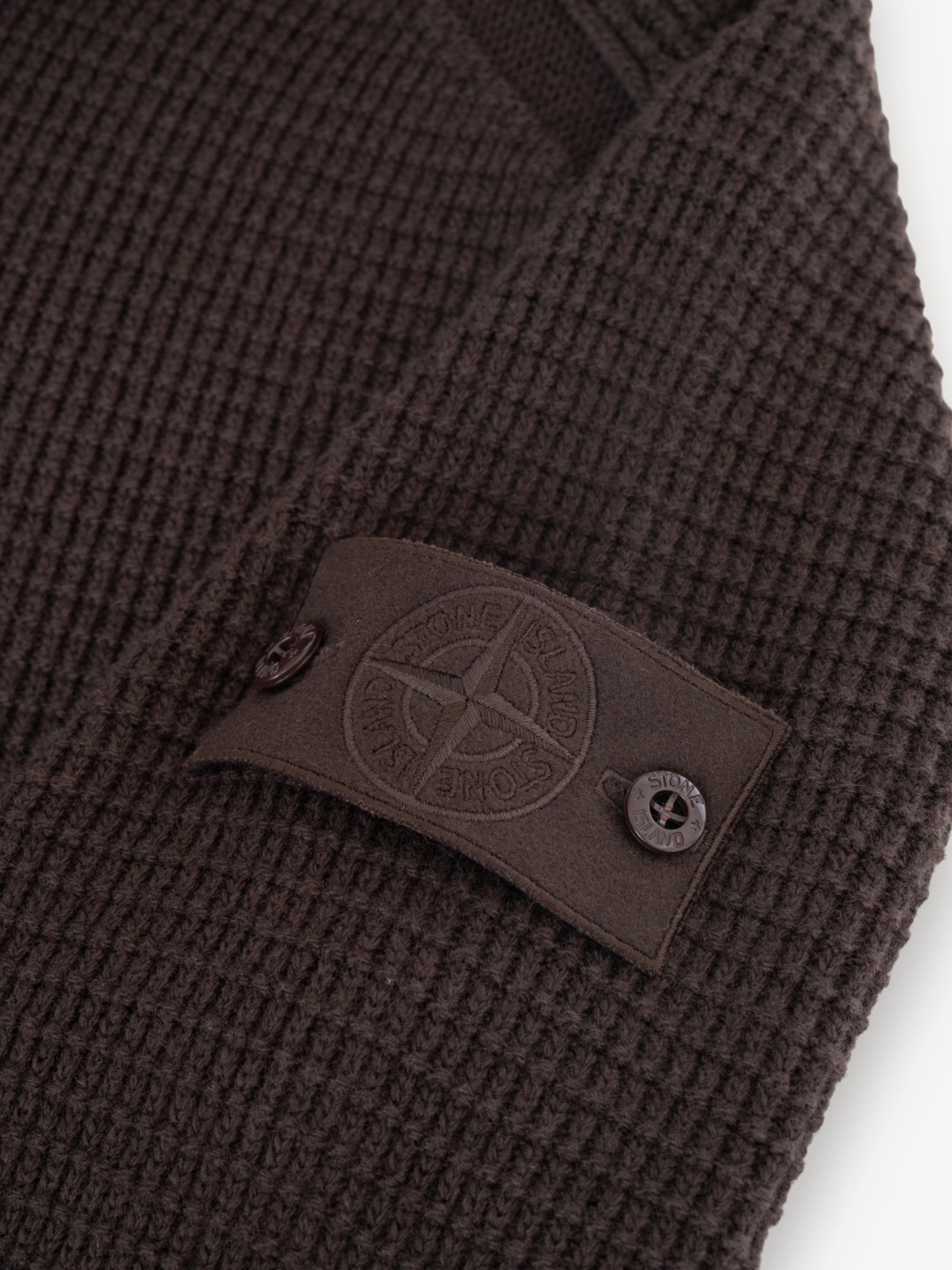 Ghost Piece Cardigan - Donkerbruin
