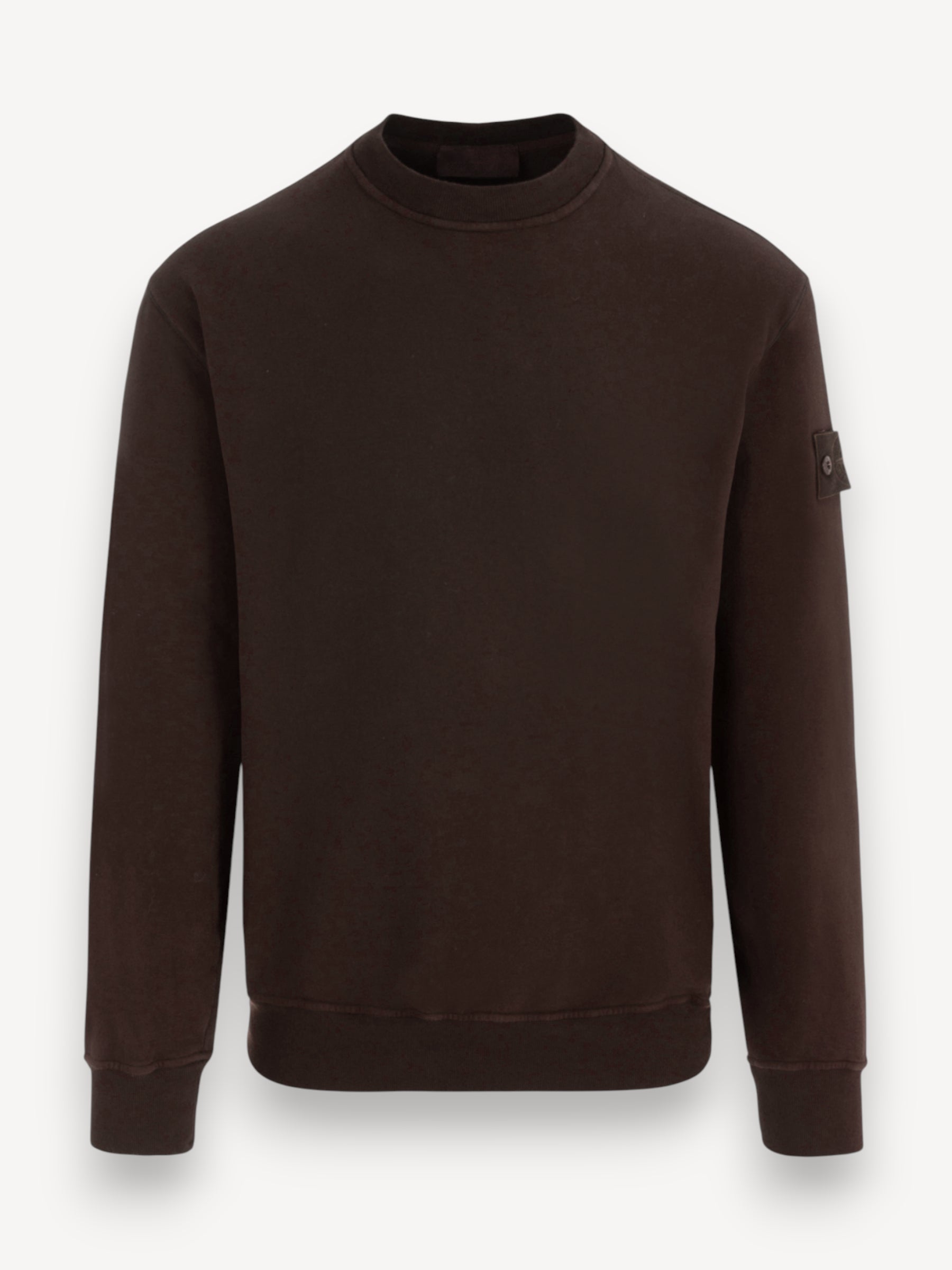 Ghost Piece Fleece Sweater - Donkerbruin