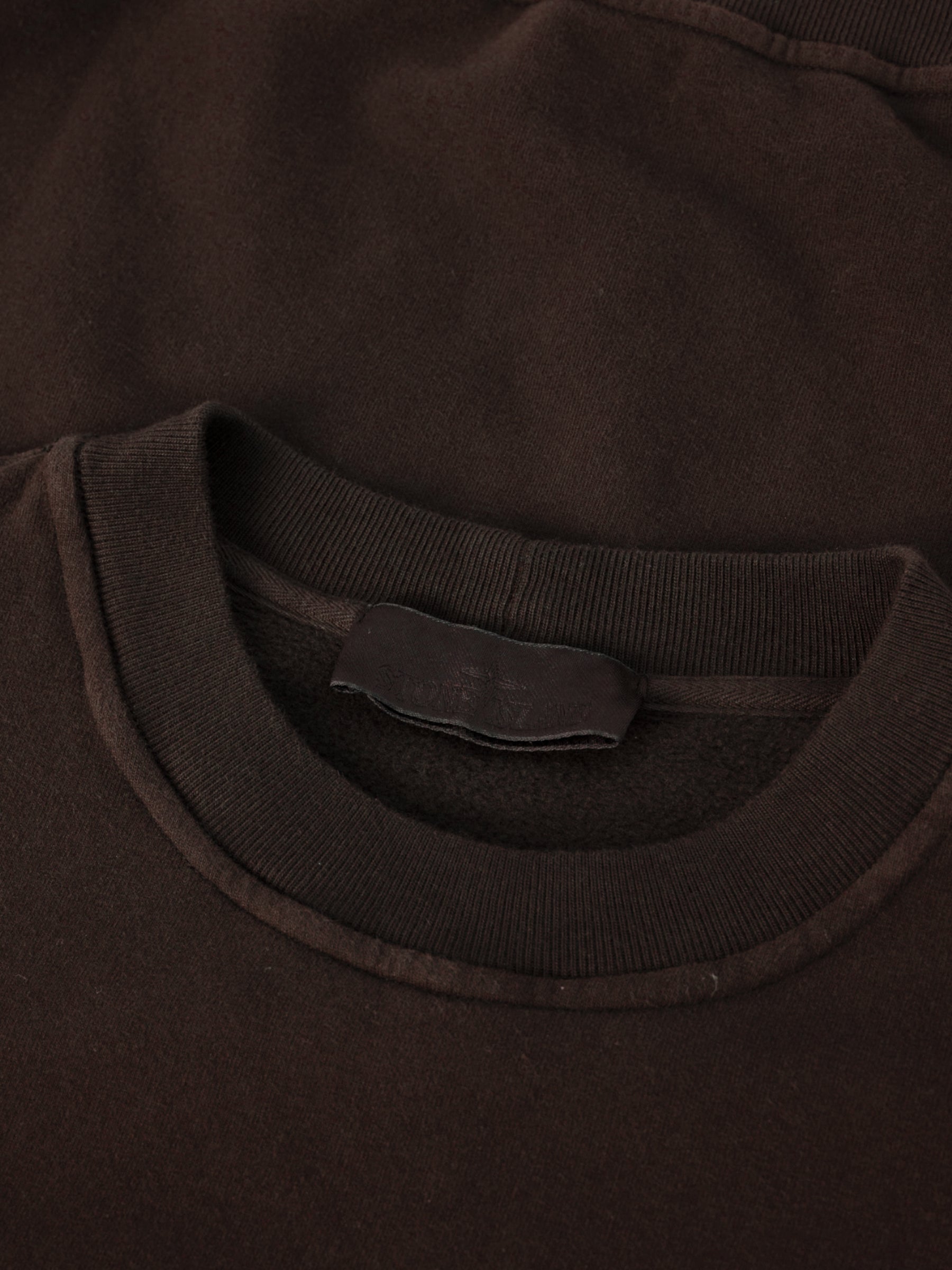 Ghost Piece Fleece Sweater - Donkerbruin