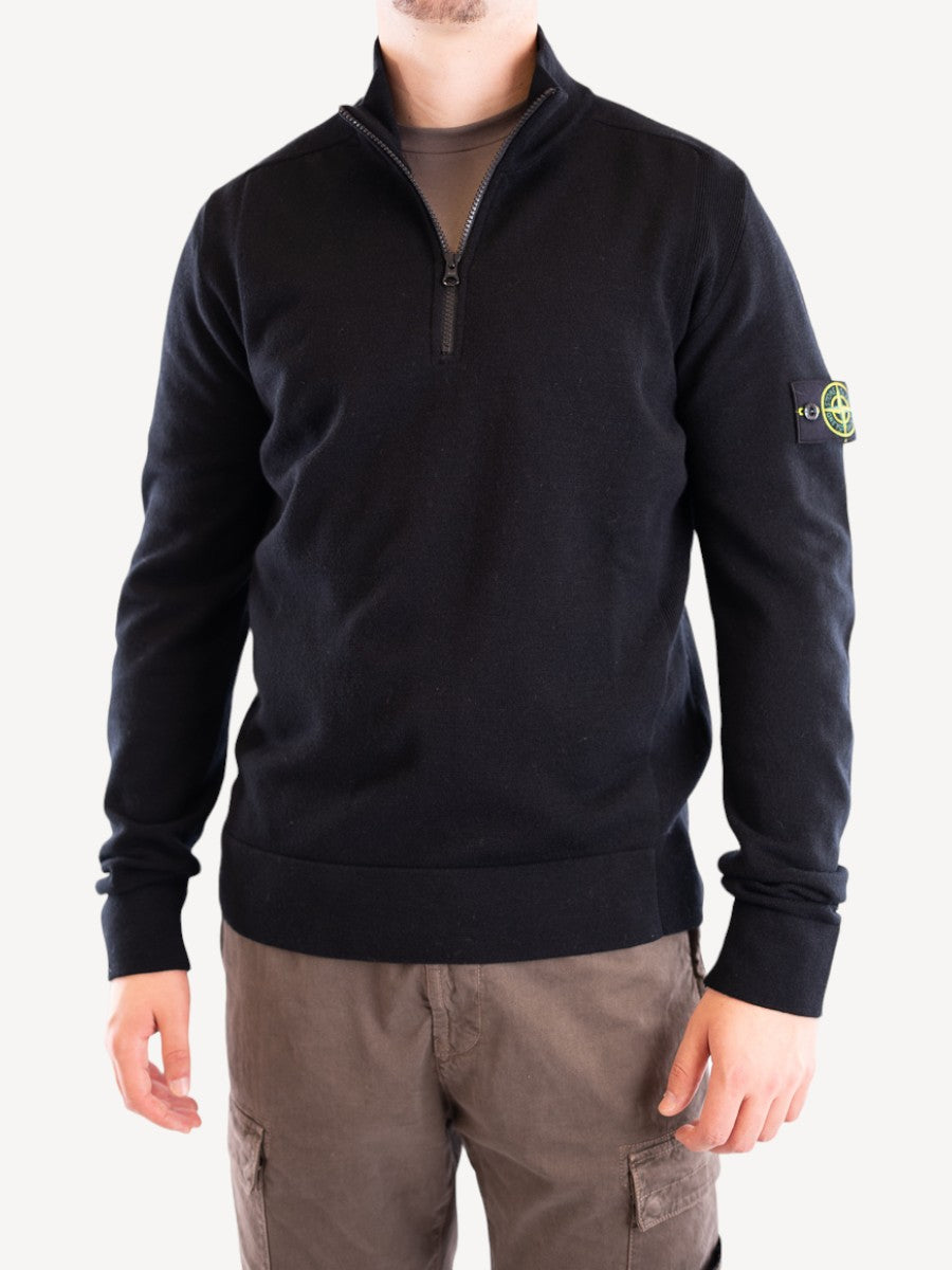 Half Zip Sweater 521A1 - Black