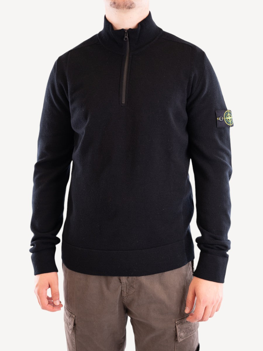 Half Zip Sweater 521A1 - Black