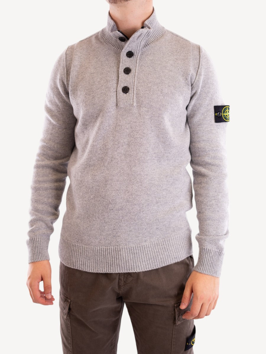 Half Zip Sweater 540A3 - Dust Grey