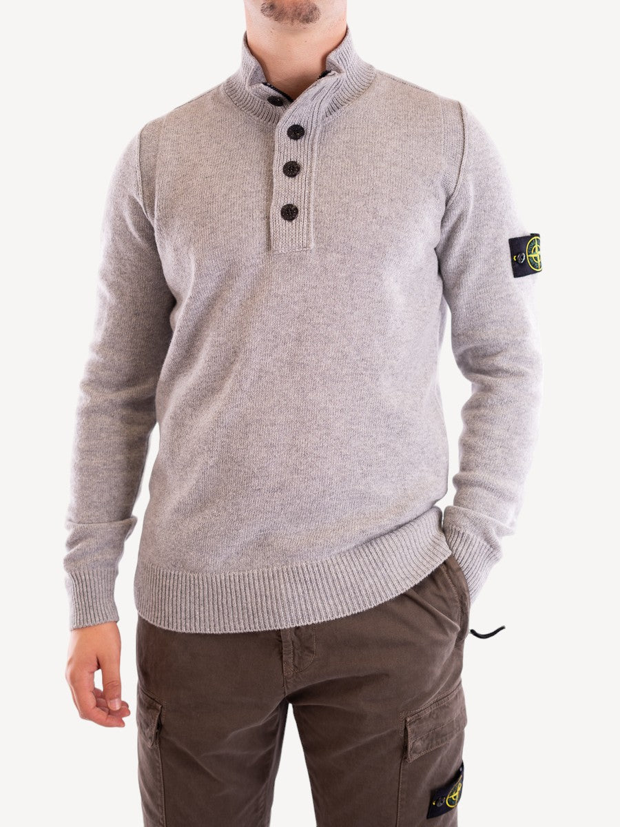 Half Zip Sweater 540A3 - Dust Grey