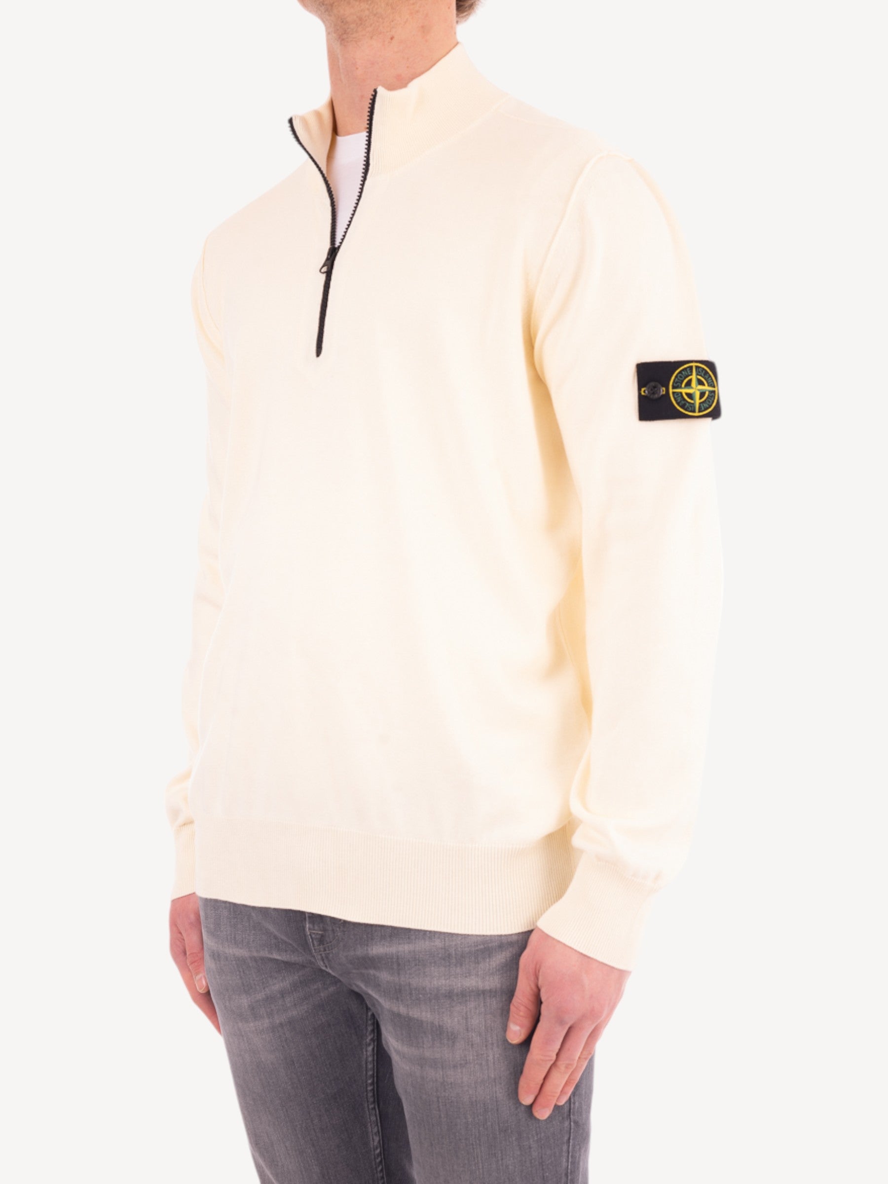 Half-Zip Trui - Ivory