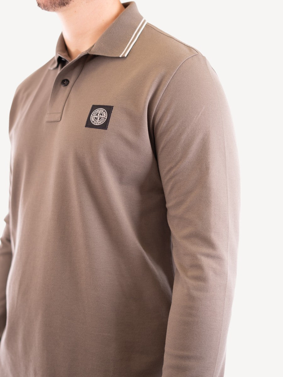 Polo Longsleeve 2SL18 - Walnut