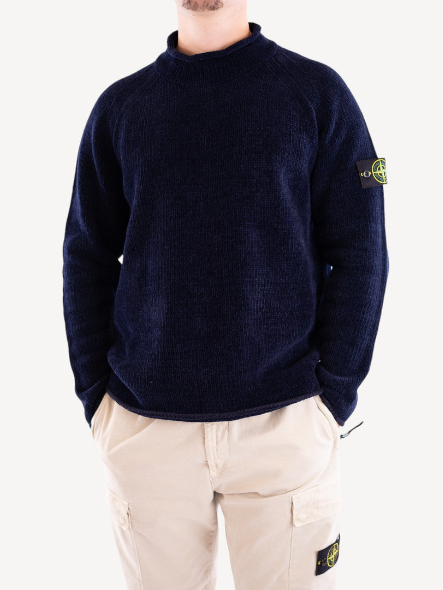 Mock Sweater 557A9 - Navy Blue