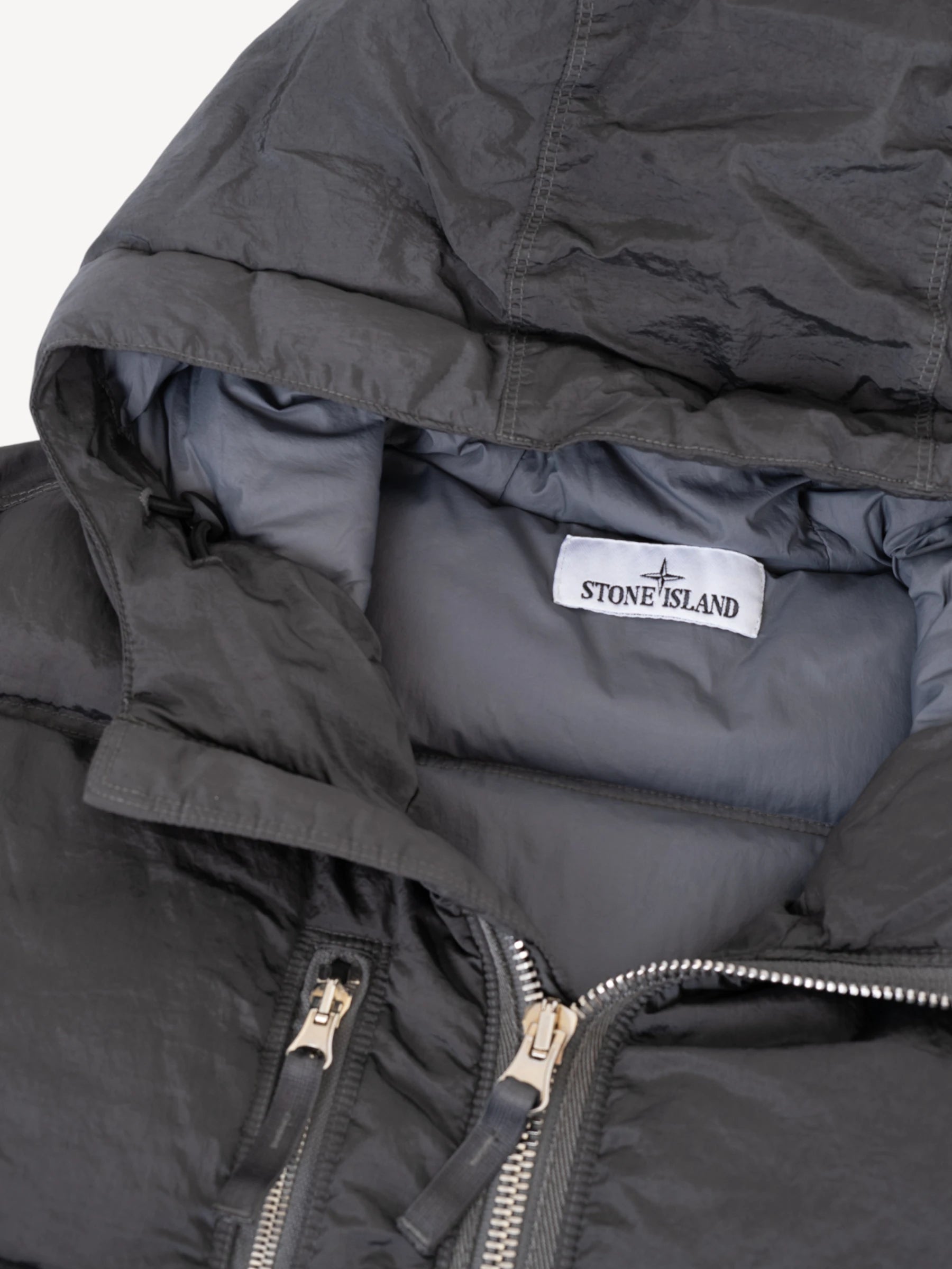Nylon Metal Down Jacket - Dark Grey