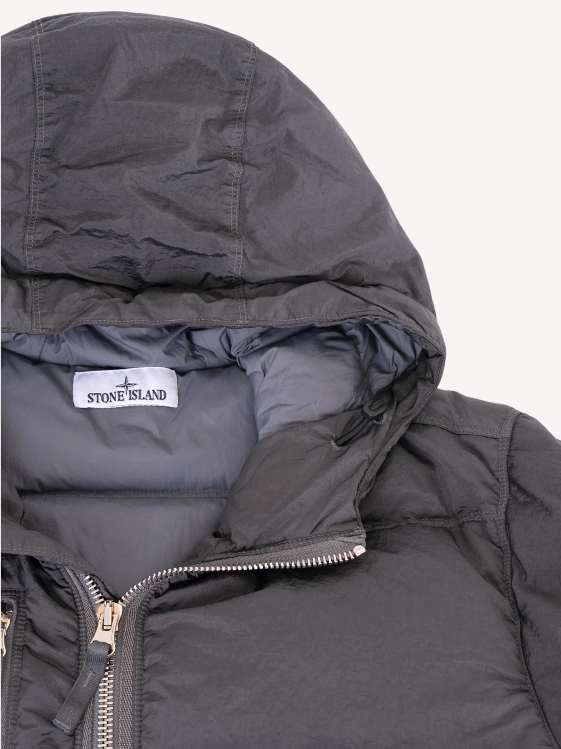 Nylon Metal Down Jacket - Dark Grey
