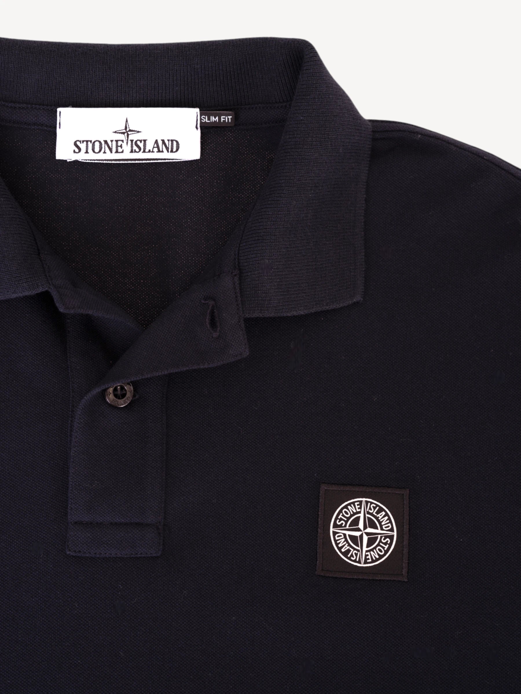 Slim-Fit Polo - Donkerblauw