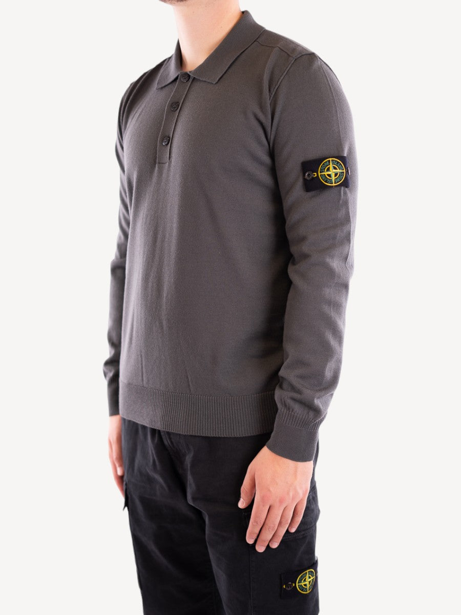 Polo Sweater 502C4 - Lead Grey