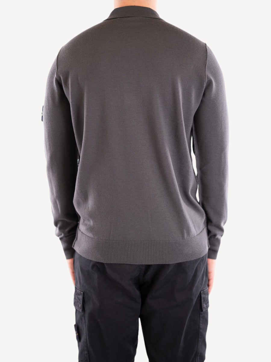 Polo Sweater 502C4 - Lead Grey