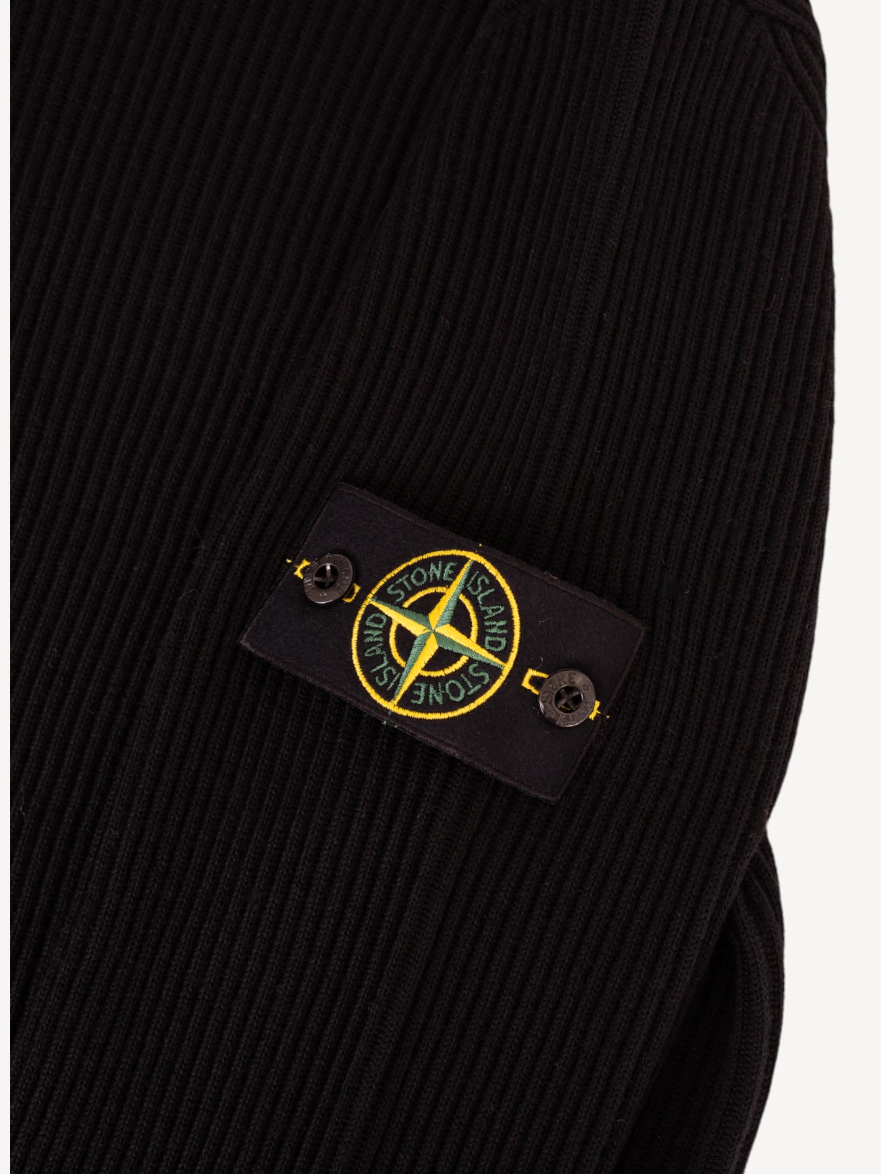 Rib Crewneck - Zwart