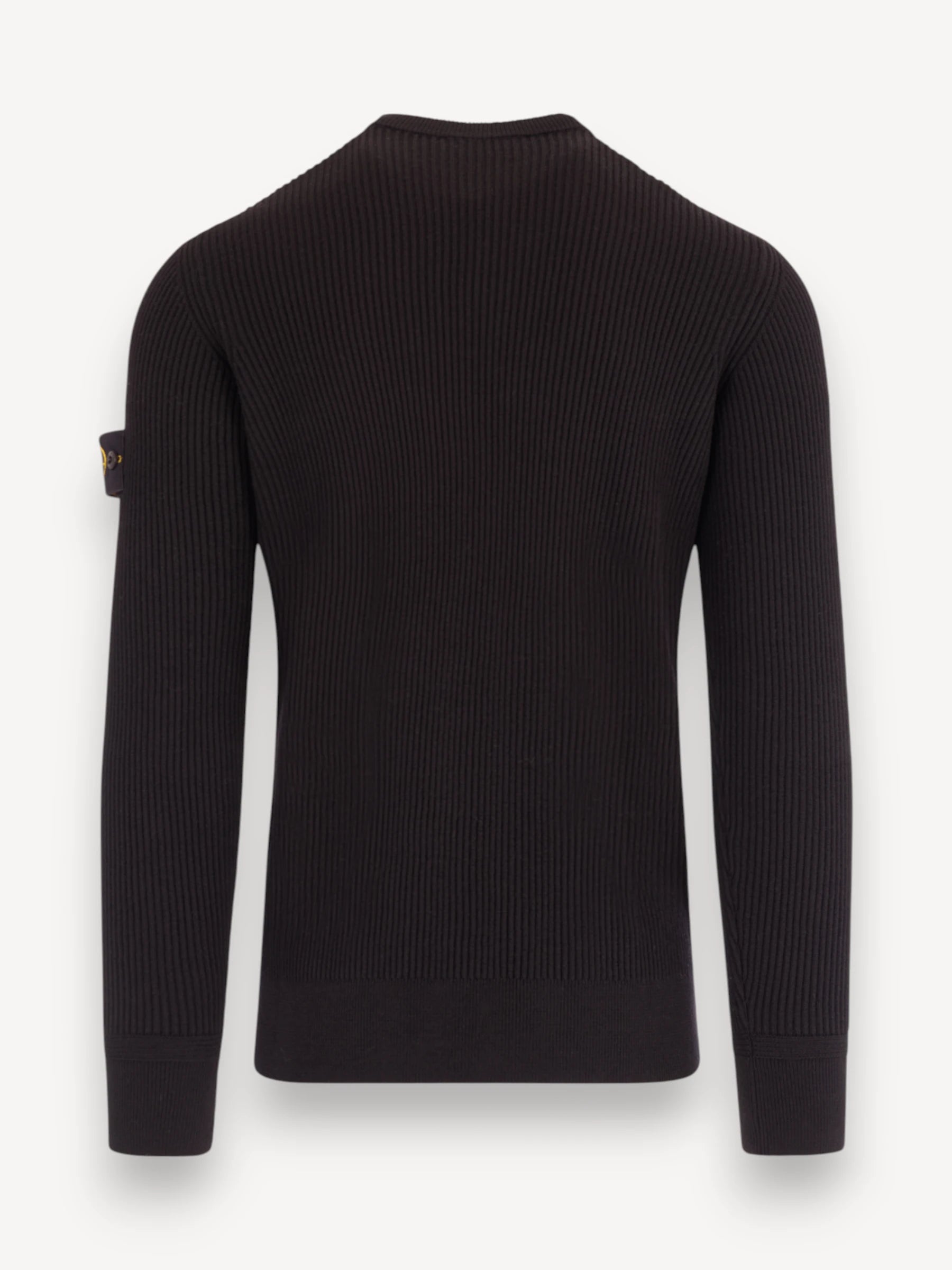 Rib Crewneck - Zwart