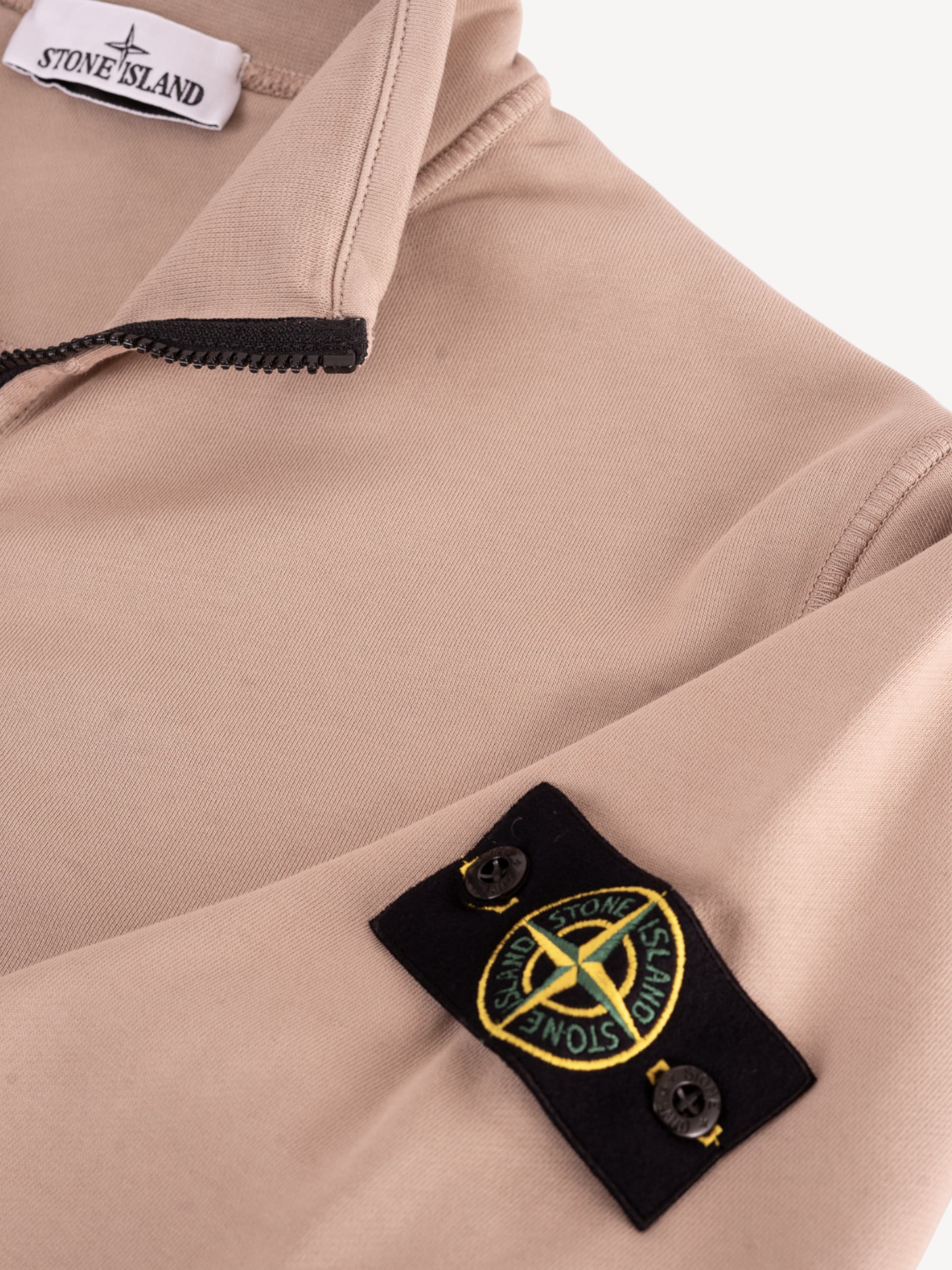 Cotton Fleece Track Jacket - Desert