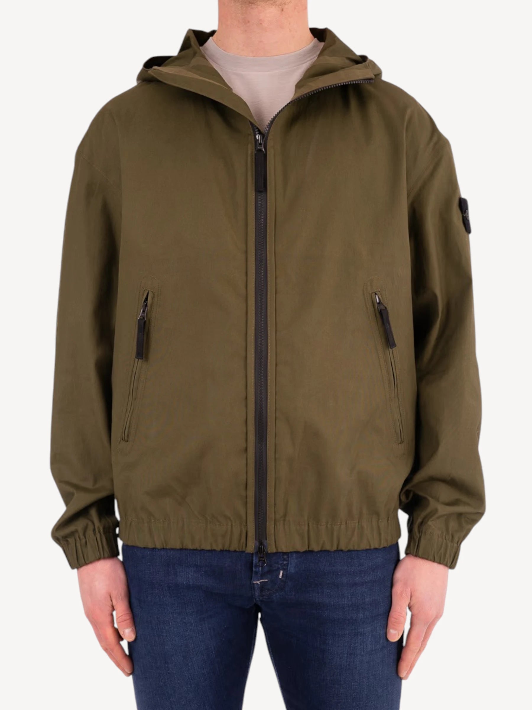 Supima Cotton Canvas Jacket - Military Green