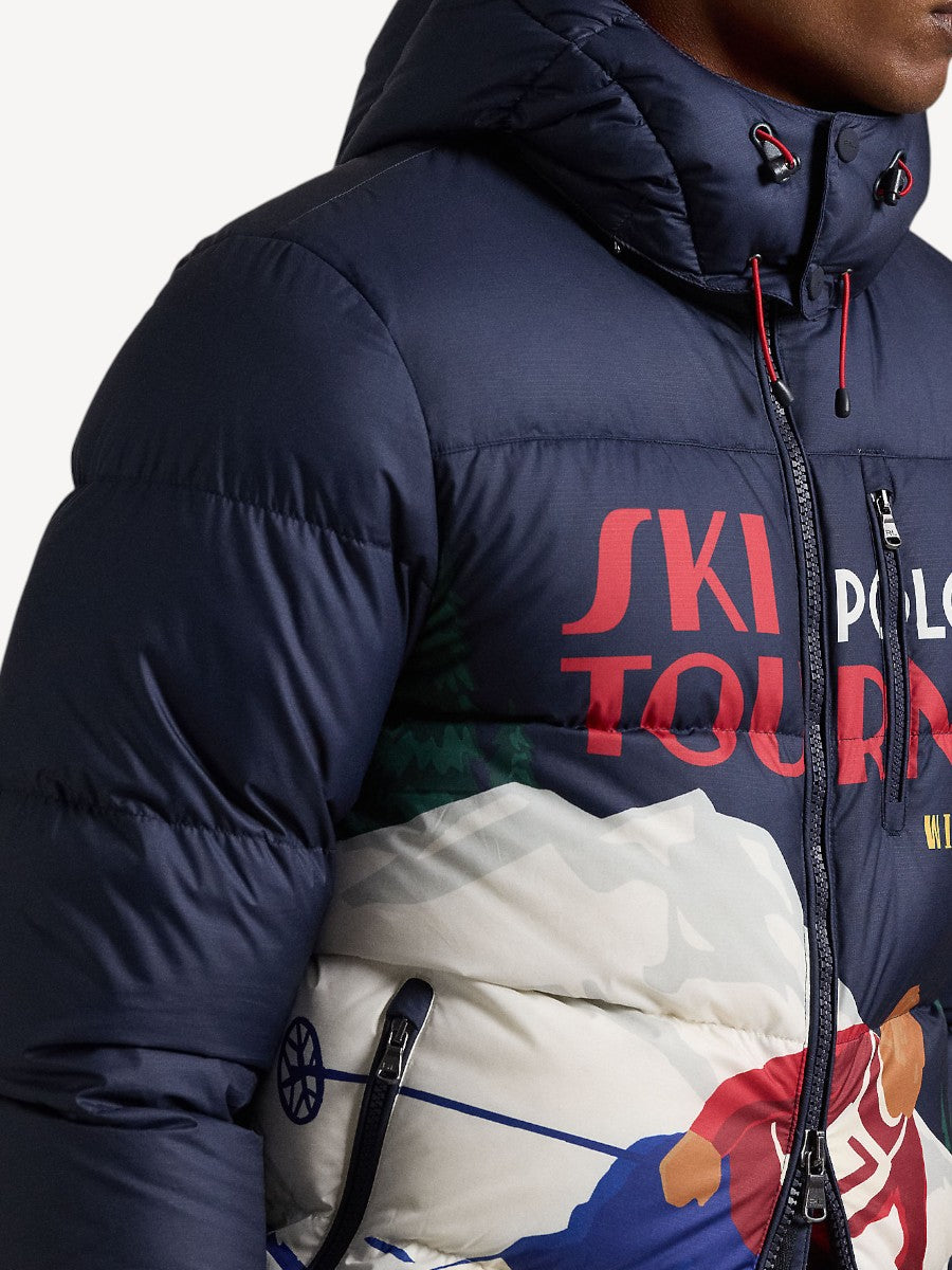 Ski-Graphic Down Jacket - Dark Blue