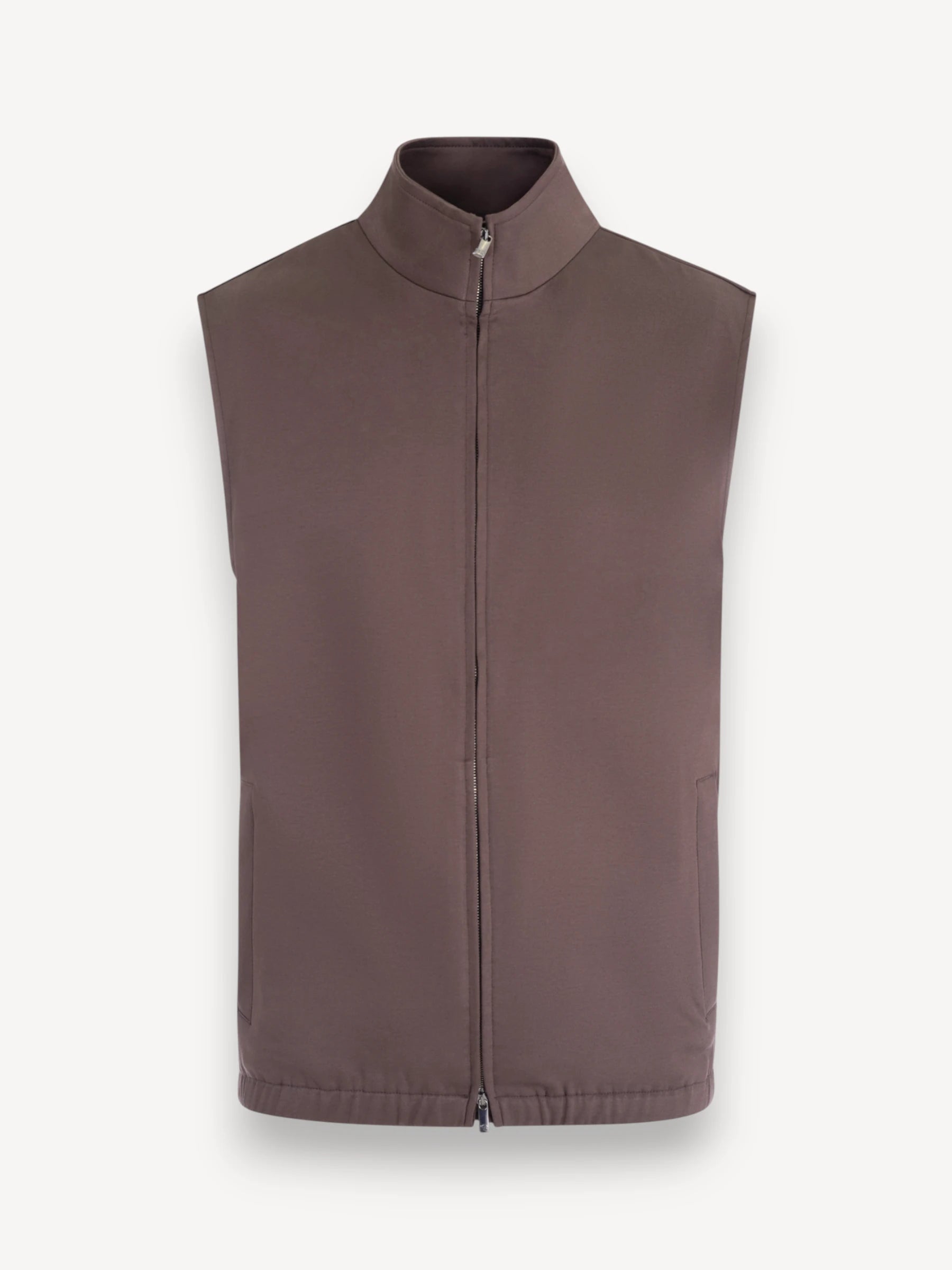 Interlock Supima Bodywarmer - Ebony Brown