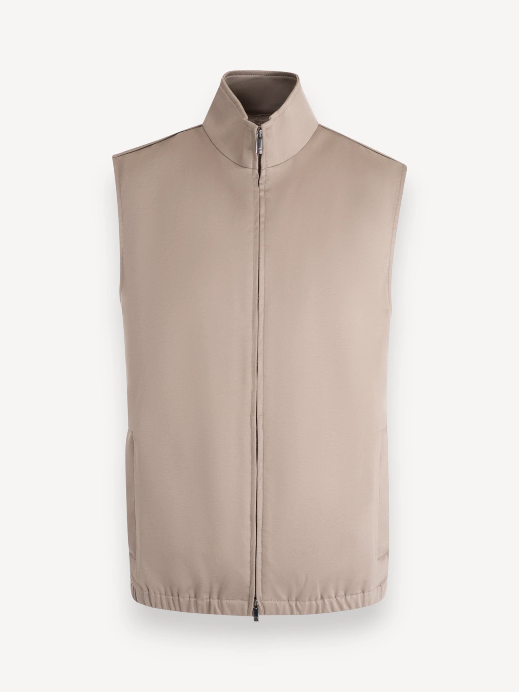 Interlock Supima Bodywarmer - Lead Grey