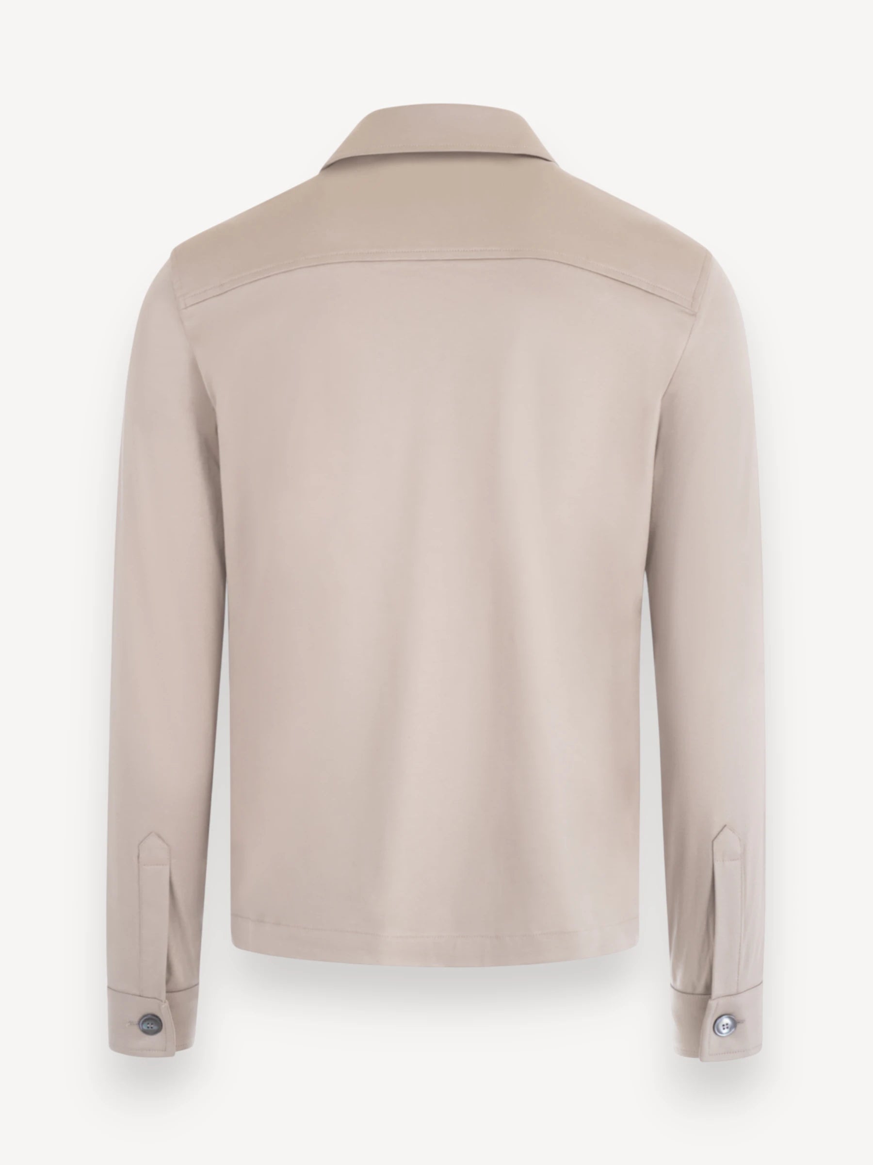 Interlock Supima Overshirt - Lead Grey