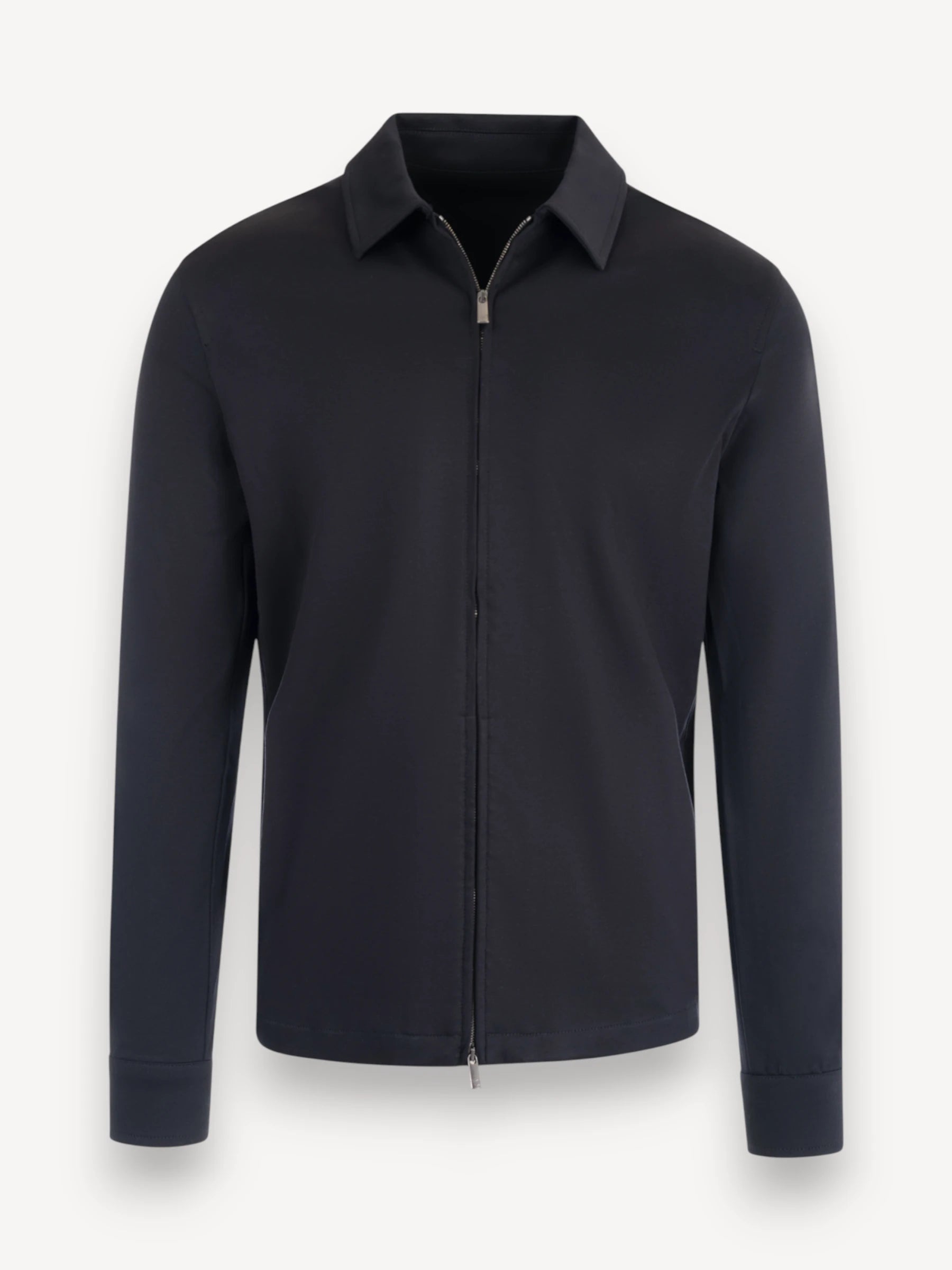 Interlock Supima Overshirt - Zwart