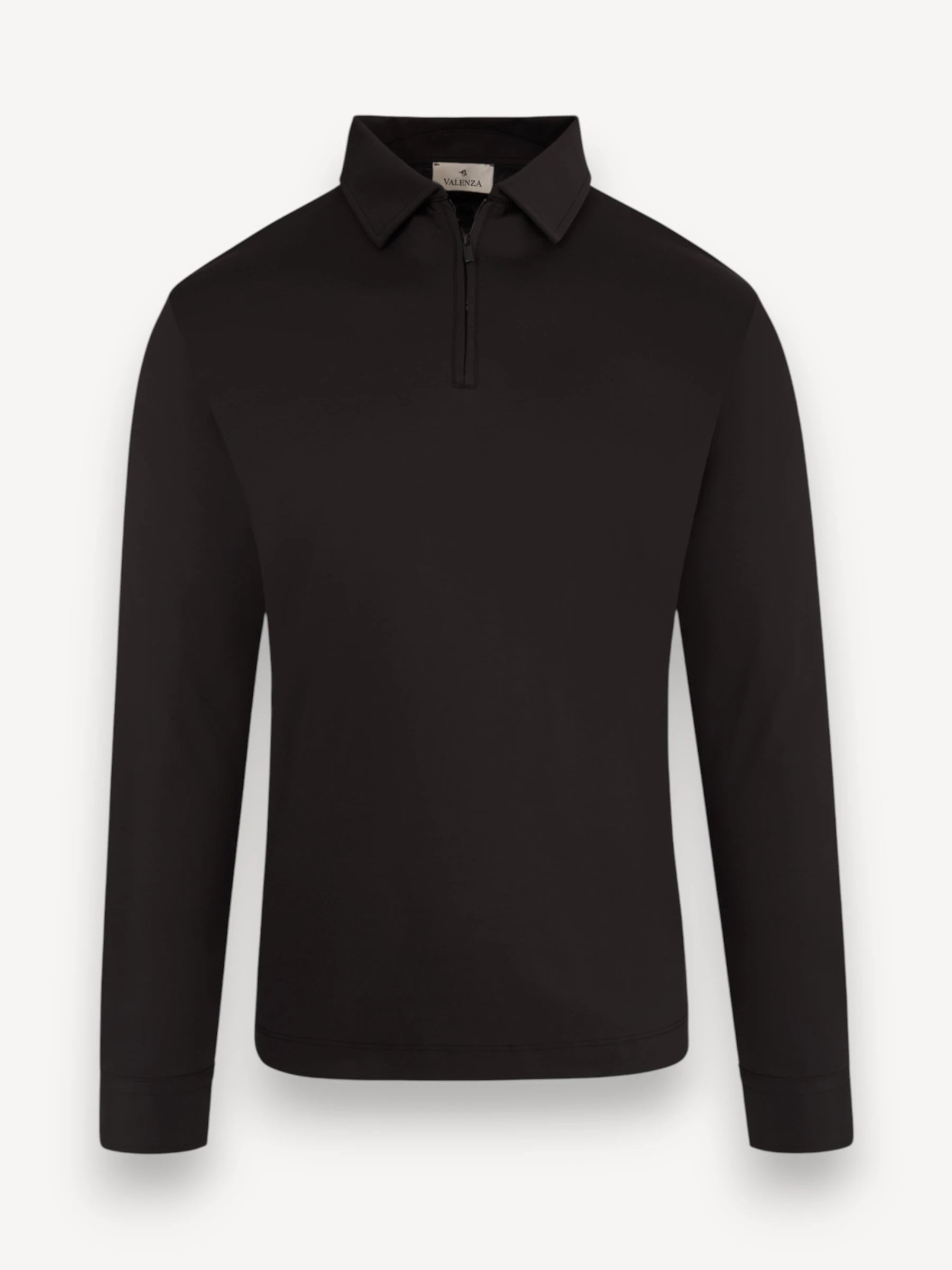 Interlock Supima Polo - Zwart