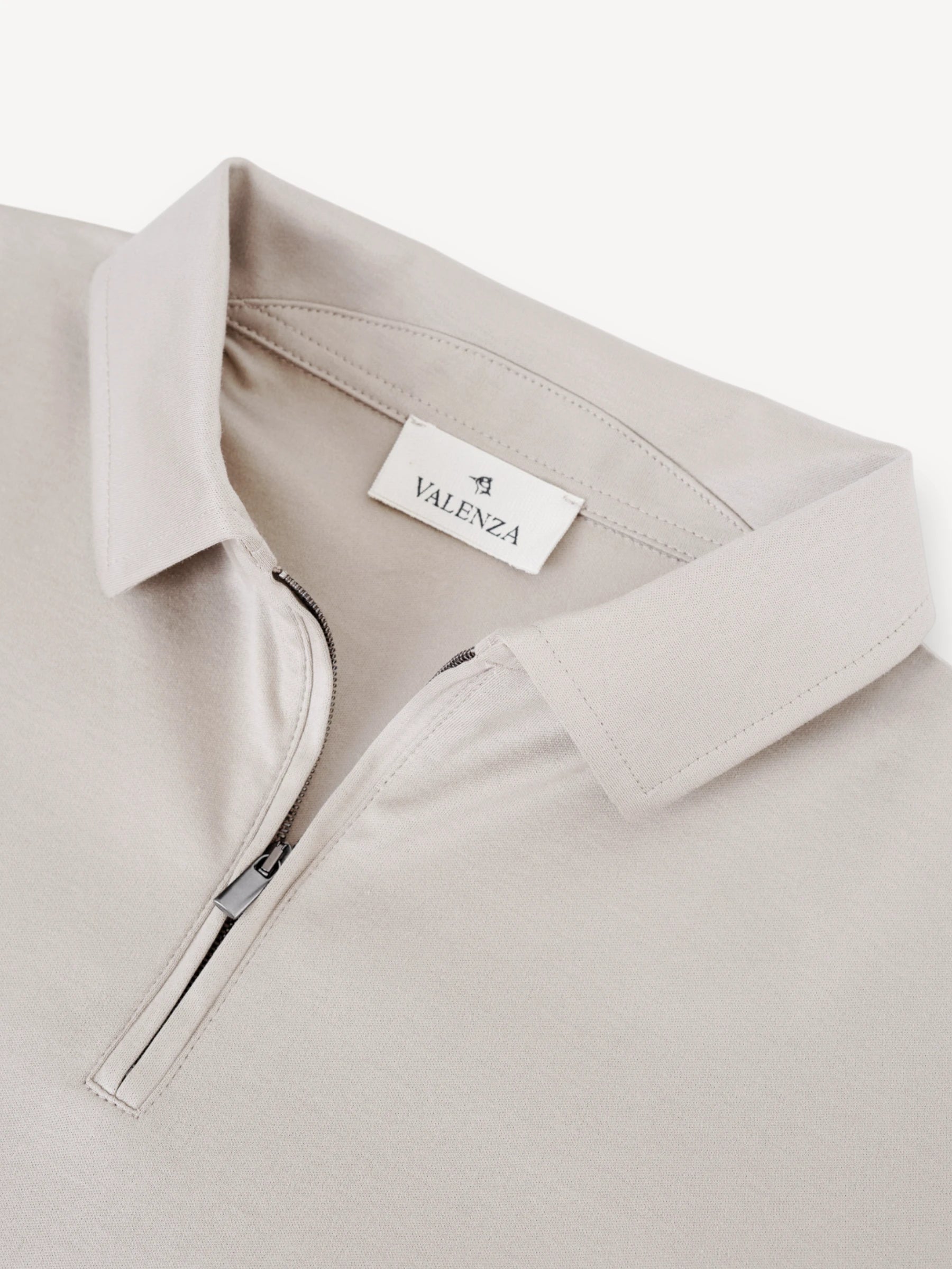 Interlock Supima Polo - Pearl Grey