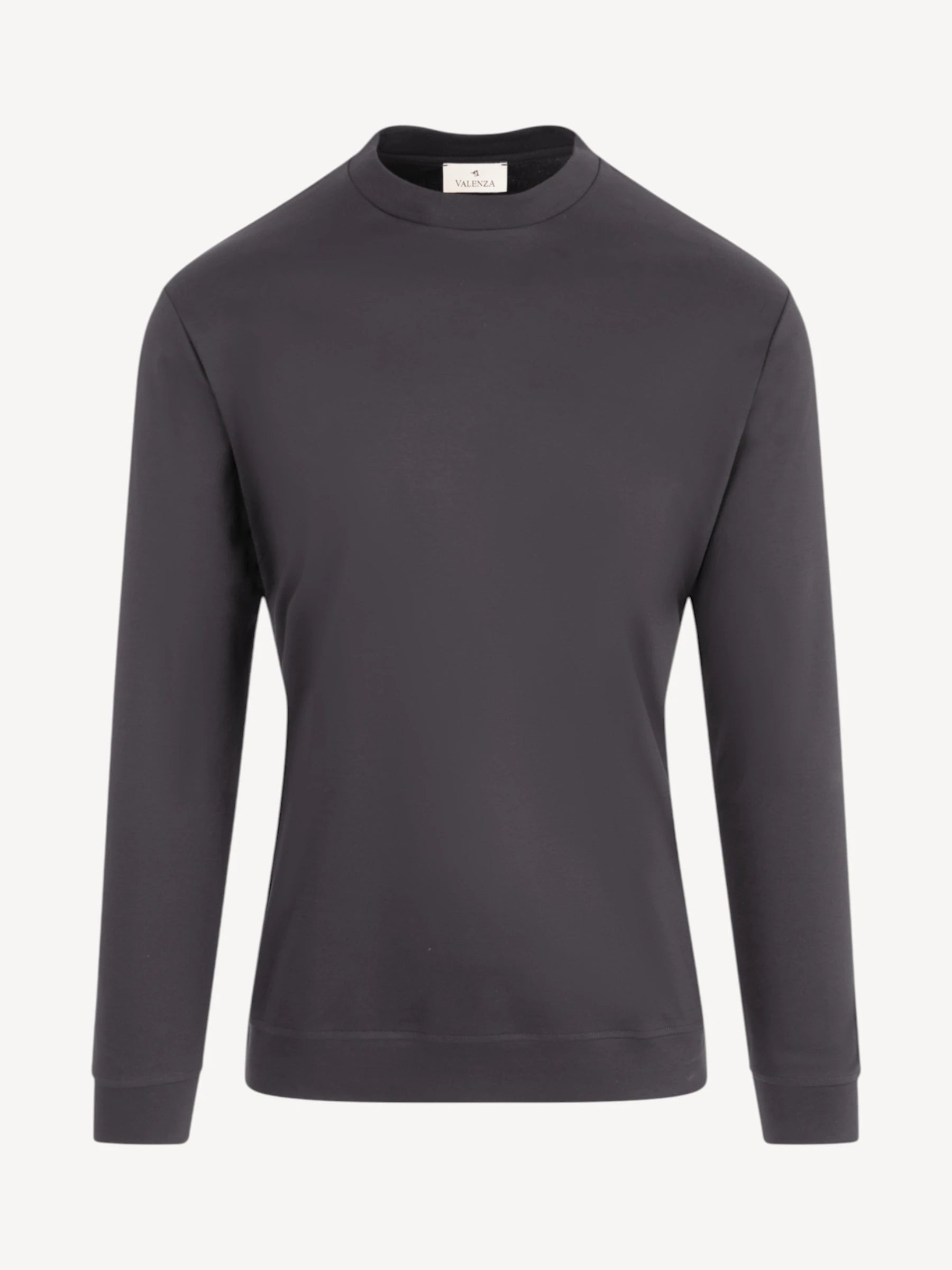 Interlock Supima Sweater - Asphalt
