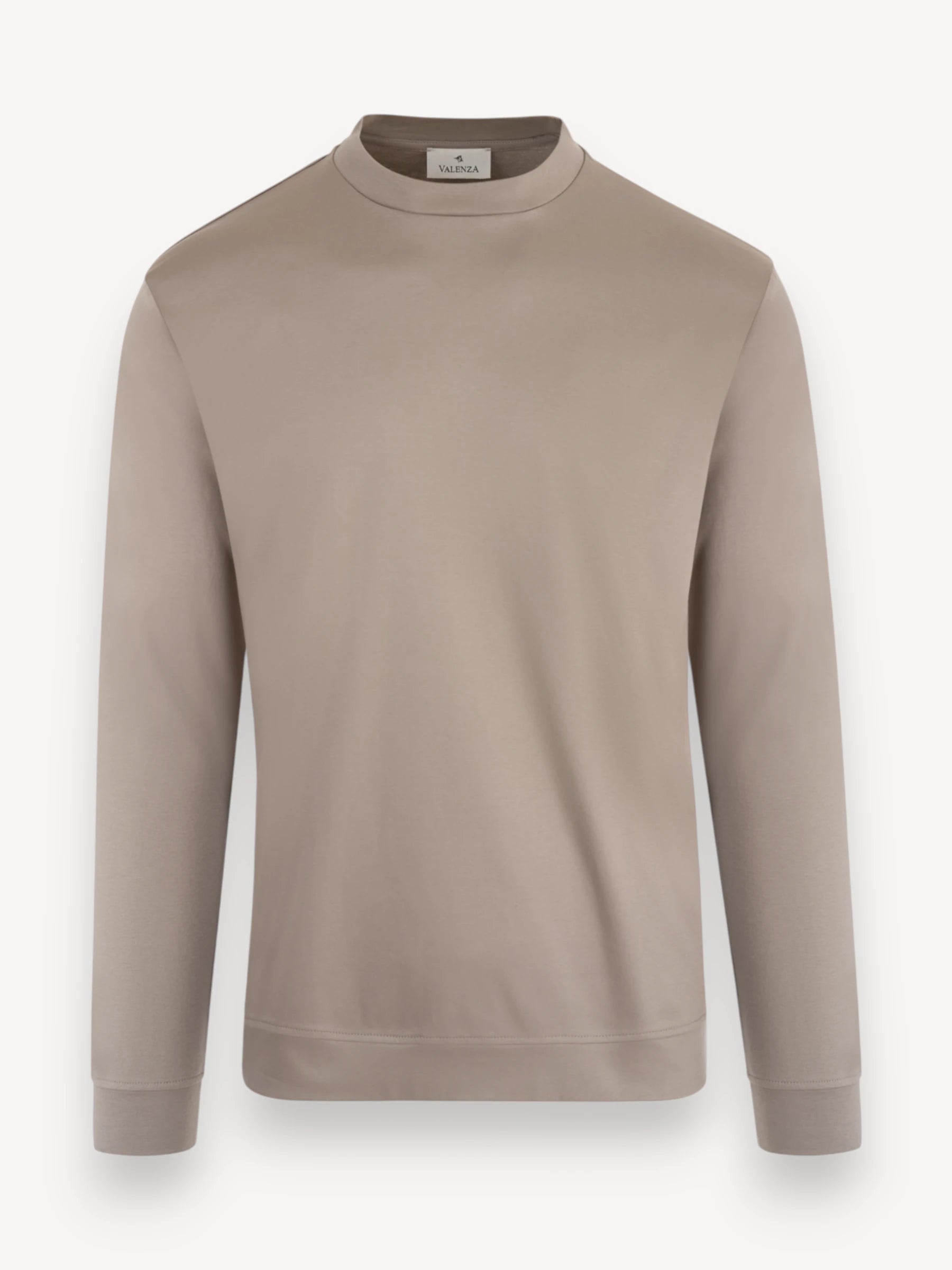 Interlock Supima Sweater - Lead Grey