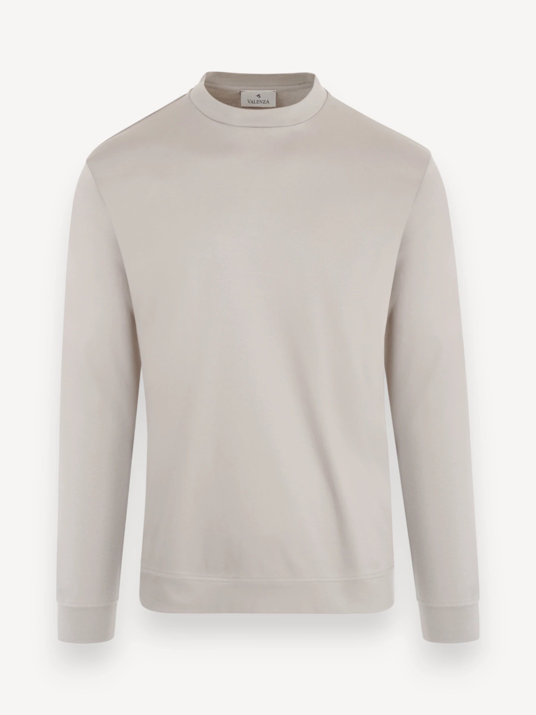Interlock Supima Sweater - Pearl Grey