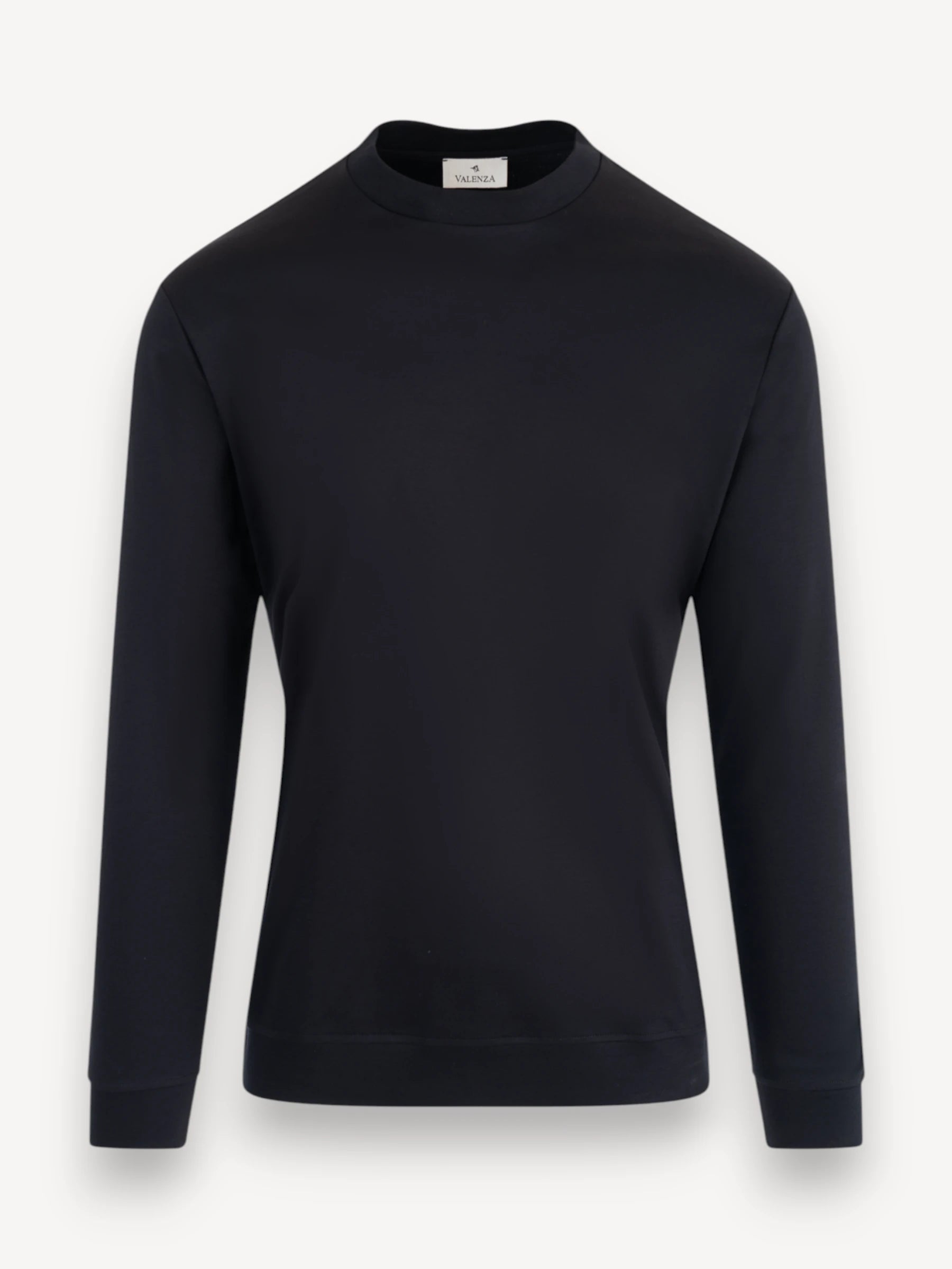 Interlock Supima Sweater - Zwart