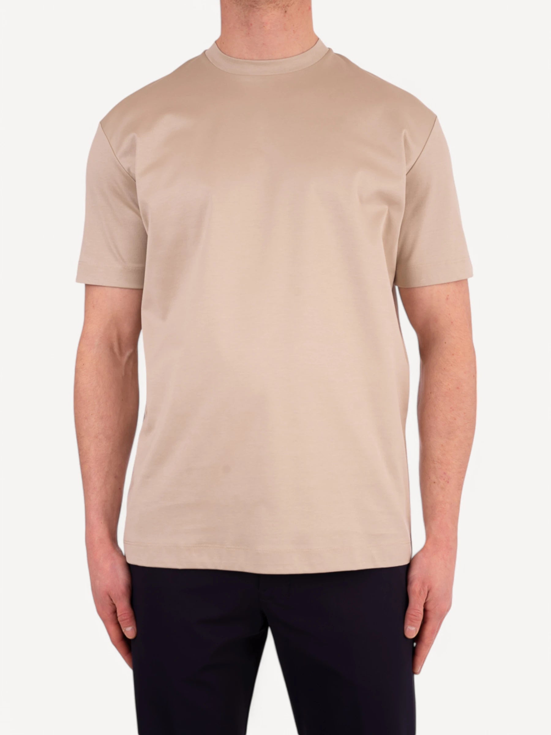 Interlock Supima T-Shirt - Beige